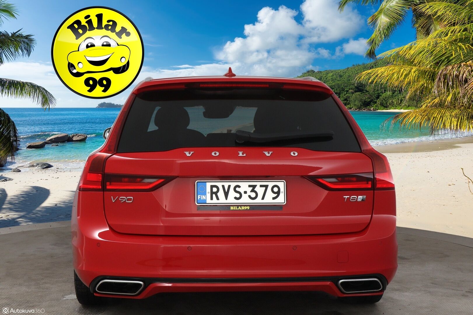 Volvo V90 2019 T8 AWD Recharge R-Desing Aut MY19 / Adapt.Vakkari / Webasto / Panorama / Harman&Kardon / 360° Kamera / HUD / BLIS / Navigointi - 3,99 % KORKOTARJOUS TÄHÄN AUTOON - Jakohihna juuri vaihdettu!