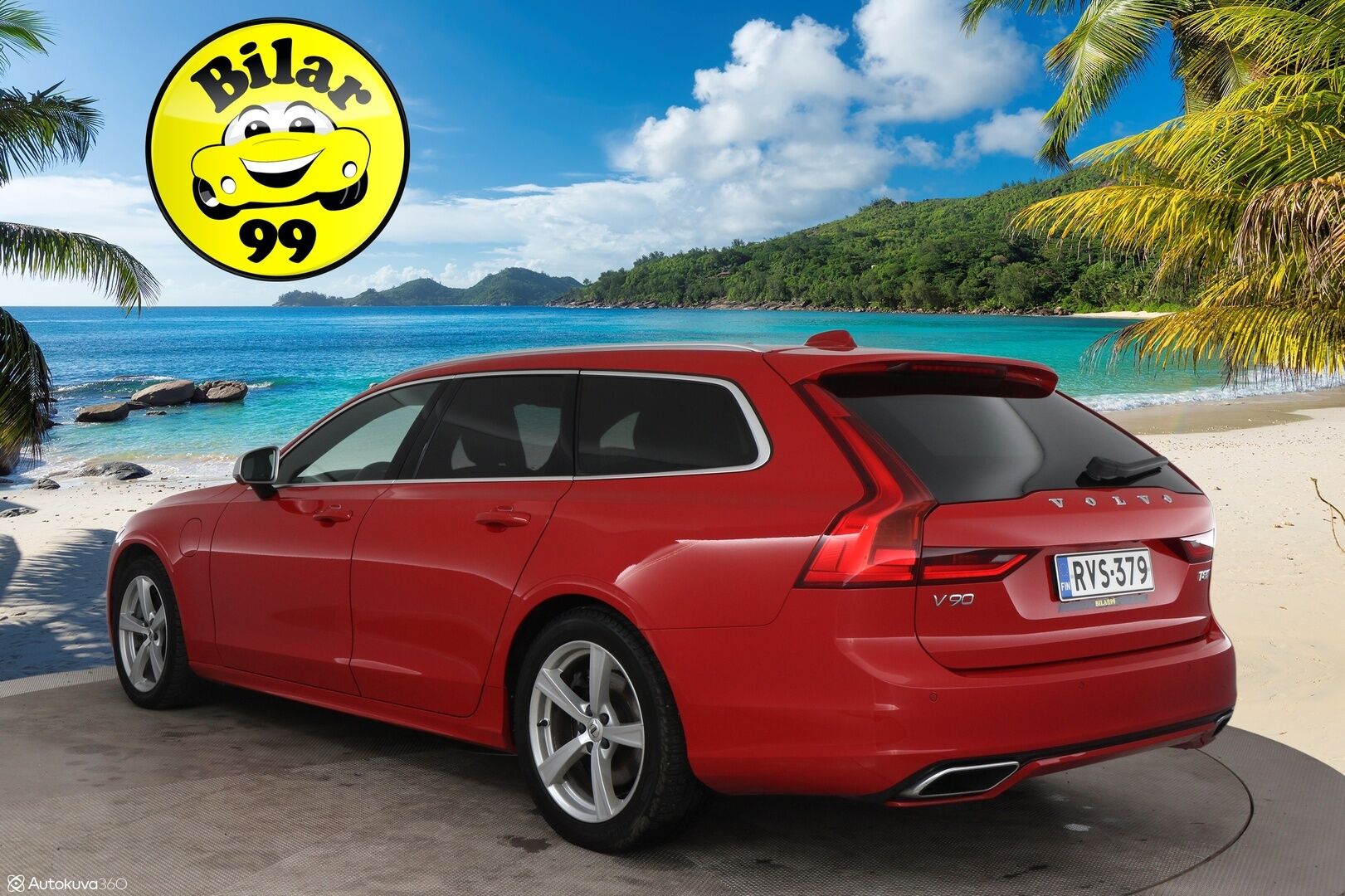 Volvo V90 2019 T8 AWD Recharge R-Desing Aut MY19 / Adapt.Vakkari / Webasto / Panorama / Harman&Kardon / 360° Kamera / HUD / BLIS / Navigointi - 3,99 % KORKOTARJOUS TÄHÄN AUTOON - Jakohihna juuri vaihdettu!