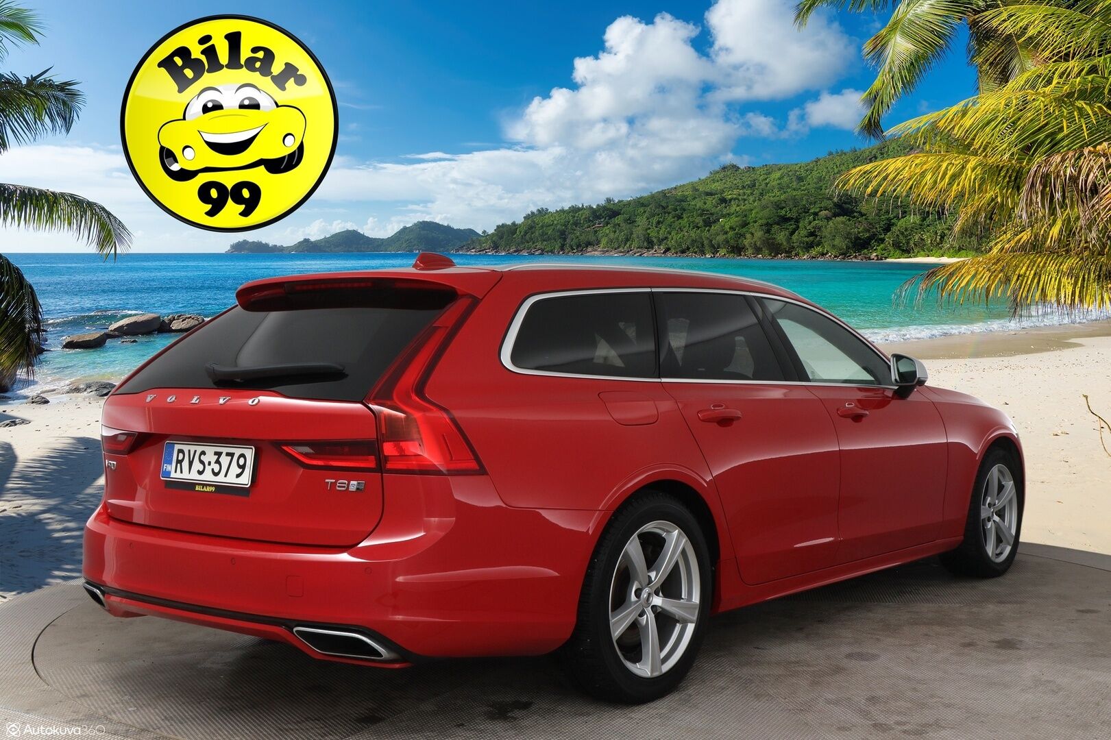 Volvo V90 2019 T8 AWD Recharge R-Desing Aut MY19 / Adapt.Vakkari / Webasto / Panorama / Harman&Kardon / 360° Kamera / HUD / BLIS / Navigointi - 3,99 % KORKOTARJOUS TÄHÄN AUTOON - Jakohihna juuri vaihdettu!
