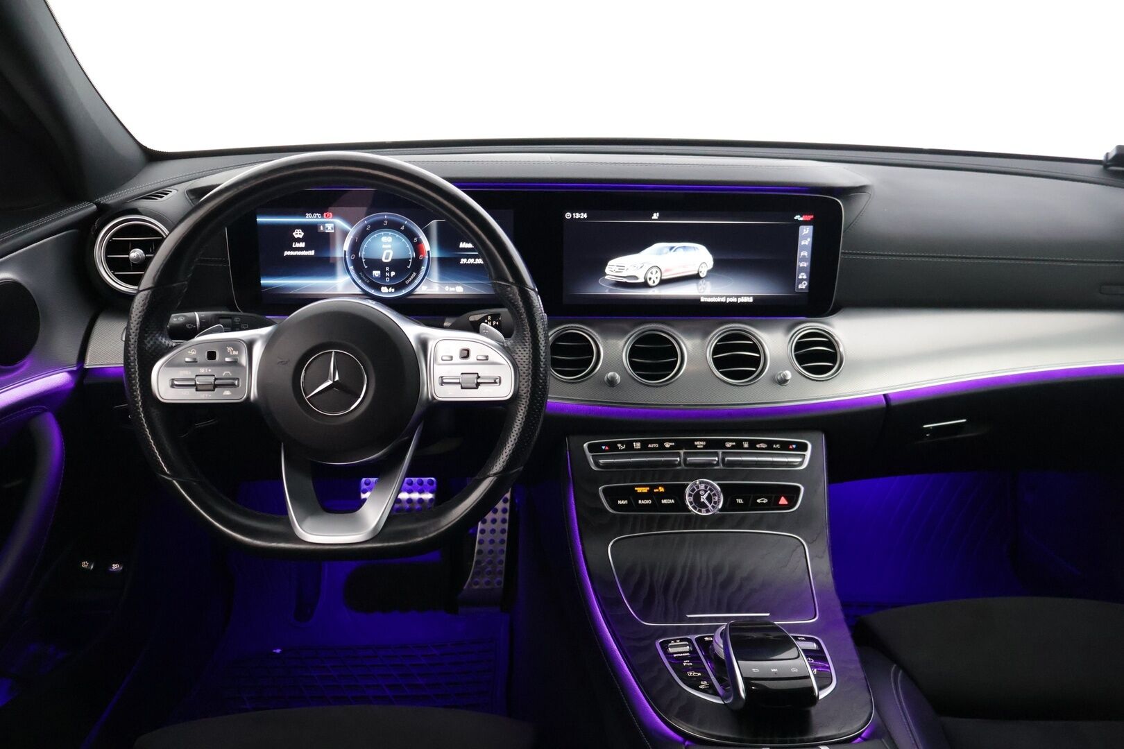 Mercedes-Benz E 2020 300 de T A Business AMG Edition EQ Power *Distronic+ / Multibeam LED / Widescreen / P.Kamera / BLIS / Vetokoukku* - Adapt. Vakkari / Ambient valaistus / Viimeisin huolto 143tkm kohdalla!