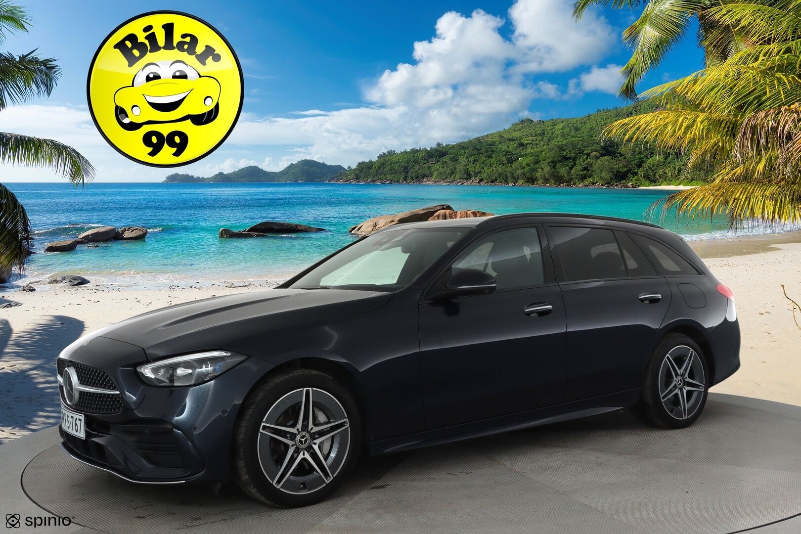MERCEDES-BENZ C 2022 300e T A Premium Business AMG **Distronic+ / Burmester / Panorama / HUD / 360° / Muistinahat / Digital-LED / Koukku* - 3,99 % KORKOTARJOUS TÄHÄN AUTOON - 2x Latauskaapelit / **HUIPPU VARUSTEET**