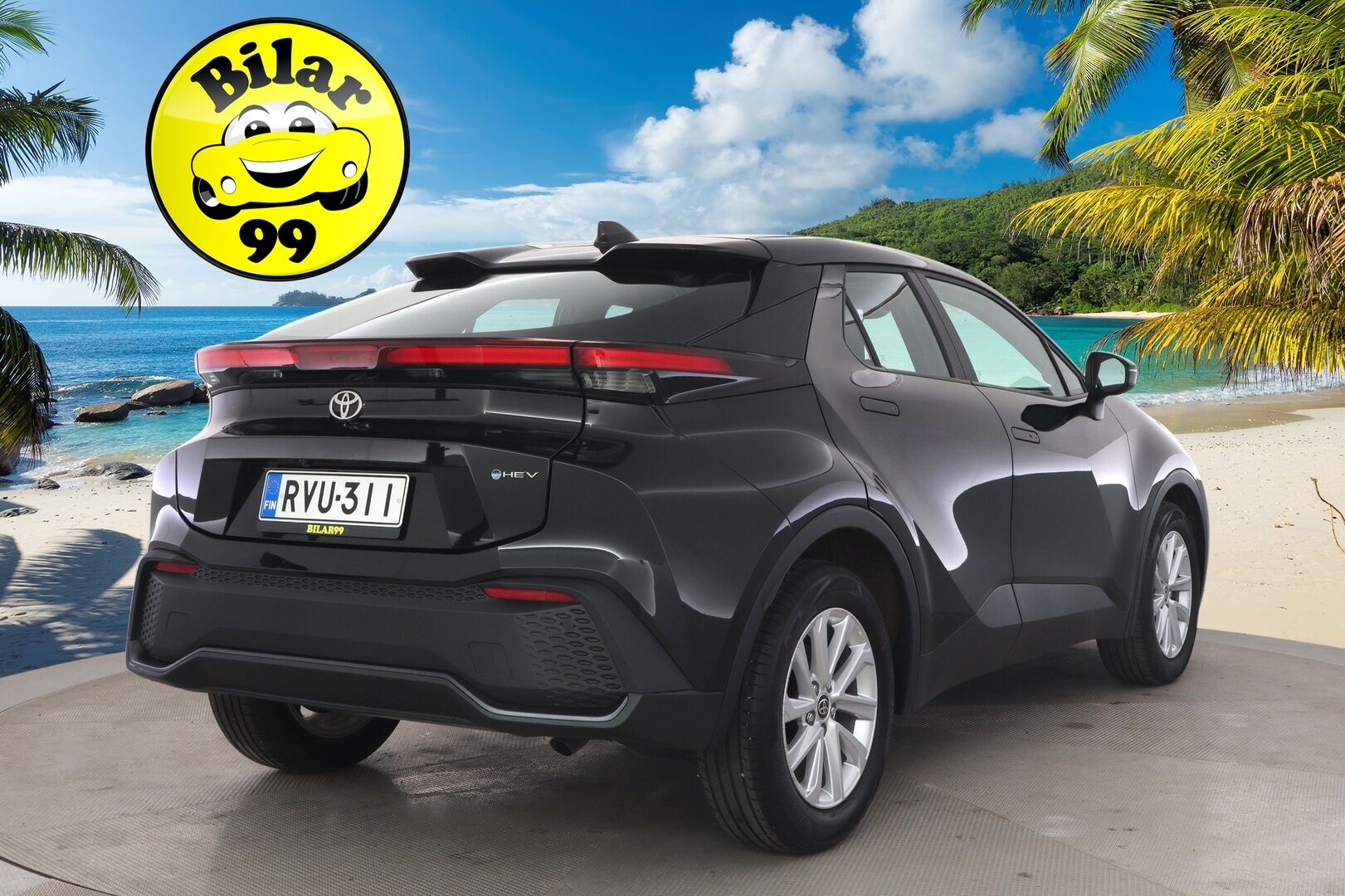 Toyota C-HR 2024 1,8 Hybrid Active Plus *KeylessGo / Adapt. vakkari / Lane assist / Wireless Carplay / P. kamera!* - 3,99 % KORKOTARJOUS TÄHÄN AUTOON - *Huolto juuri tehty Toyotalla! 2x melkein uudet renkaat ja vanteet!*