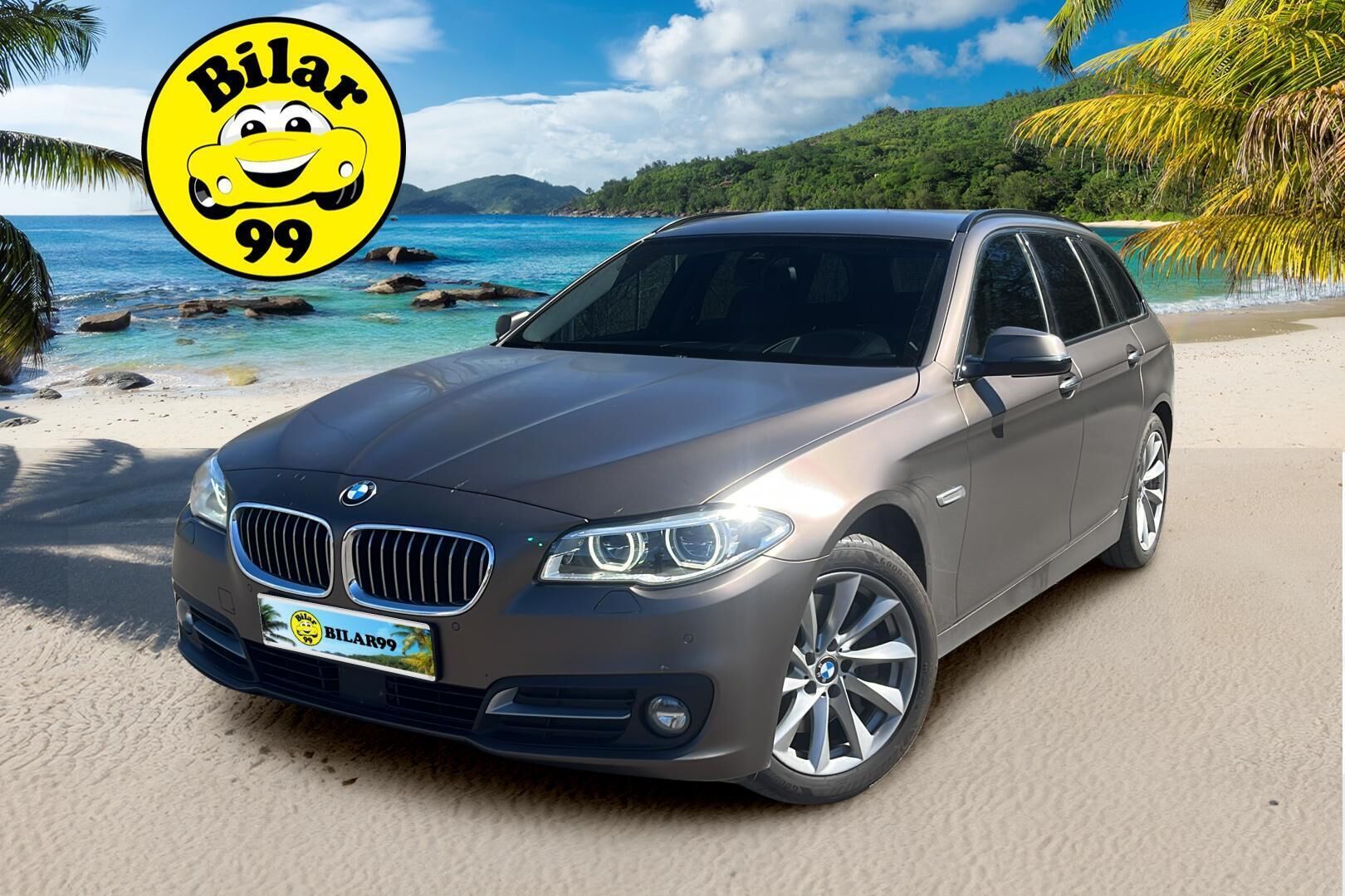 BMW 530 2016 F11 Touring 530d A xDrive Edition Exclusive / Ilmastoidut ja lämmitetyt nahkepenkit muistillla / ACC / Webasto / HUD / - Frozen Bronze Metallic / Erinomainen huoltohistoria / 