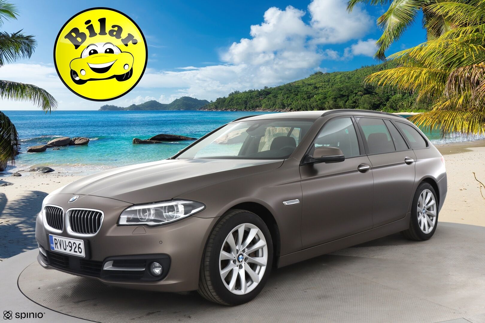 BMW 530 2016 F11 Touring 530d A xDrive Edition Exclusive - Frozen Bronze Metallic | Erinomainen huoltohistoria | Ilmastoidut ja lämmitetyt nahkepenkit muistillla | ACC / Webasto | HUD |