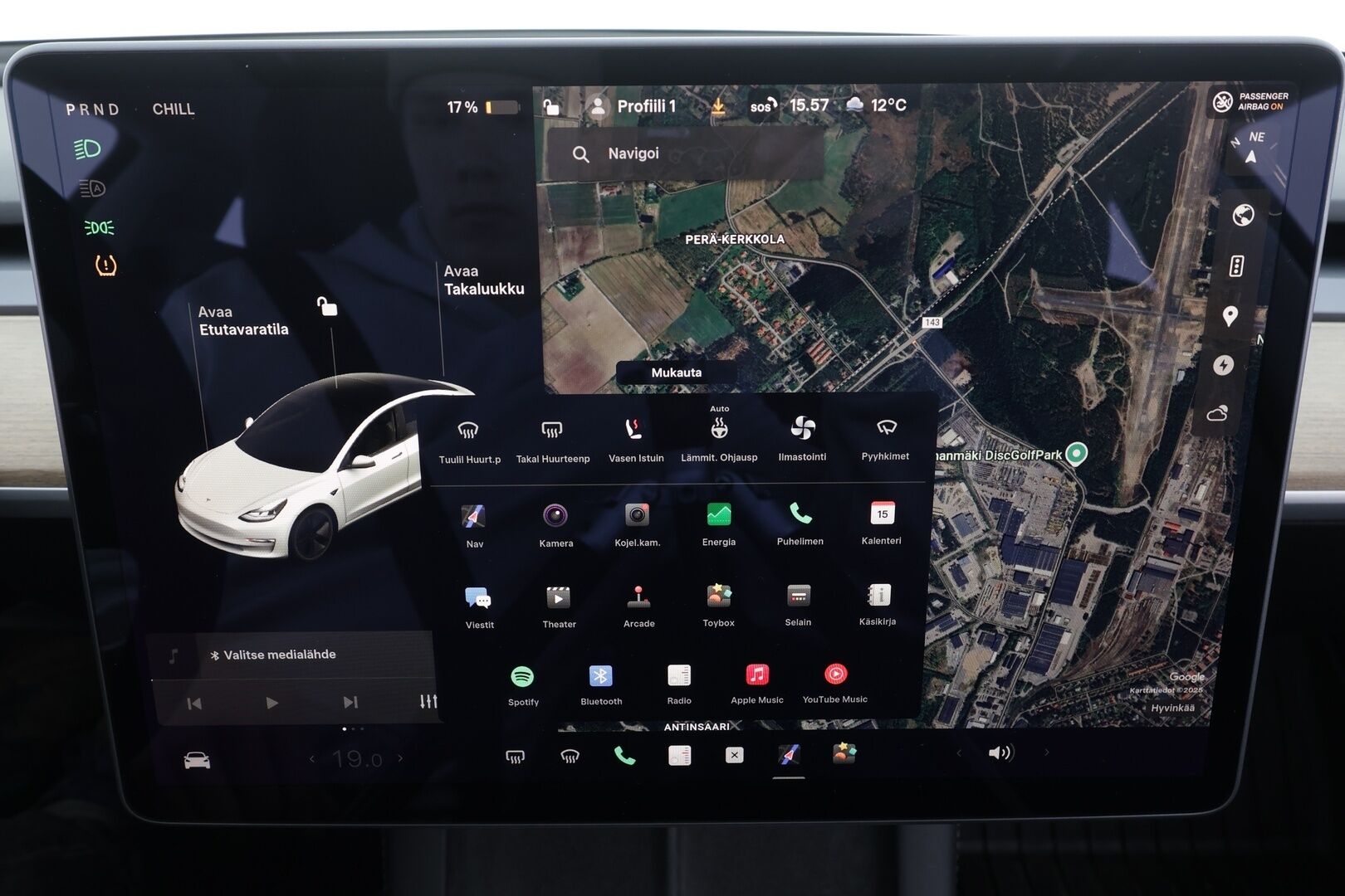 Tesla Model 3 2021 Long Range Dual Motor * Koukku / Lasikatto / ILP / ACC / Matrix-LED / Muistipenkki / P.kamera / Premium Audio * - Kahdet renkaat - HULLUT JOULUT KORKOTARJOUS 2,49% 