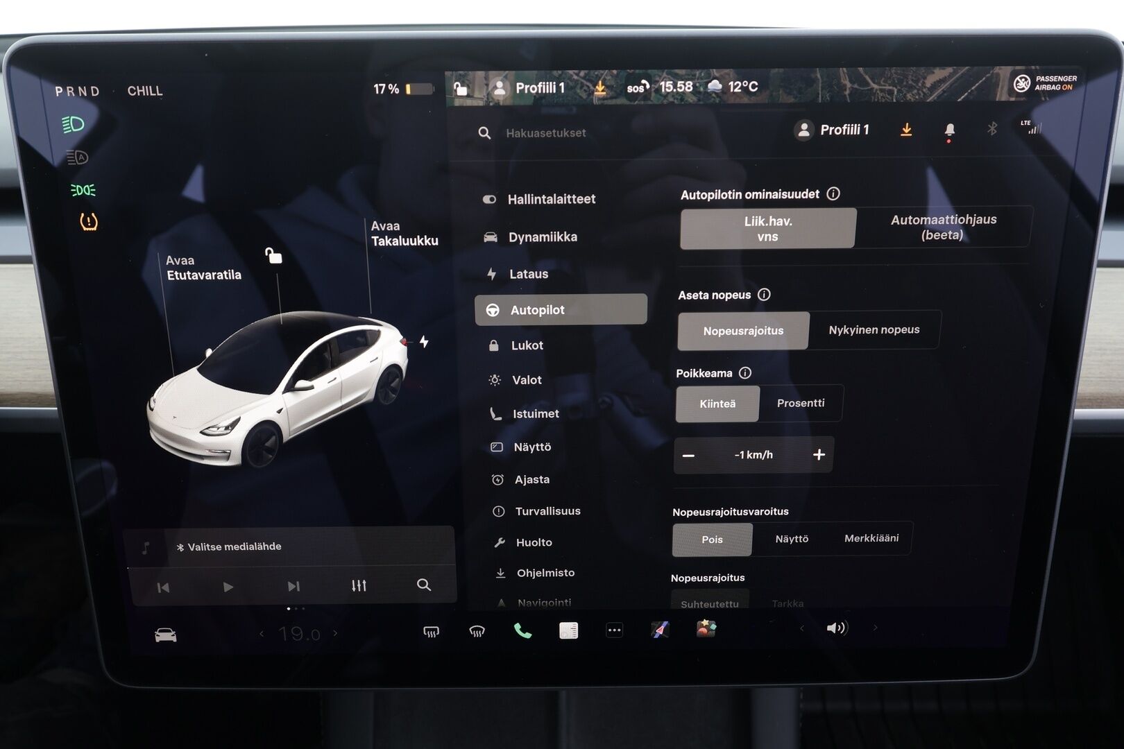 Tesla Model 3 2021 Long Range Dual Motor * Koukku / Lasikatto / ILP / ACC / Matrix-LED / Muistipenkki / P.kamera / Premium Audio * - Kahdet renkaat - HULLUT JOULUT KORKOTARJOUS 2,49% 
