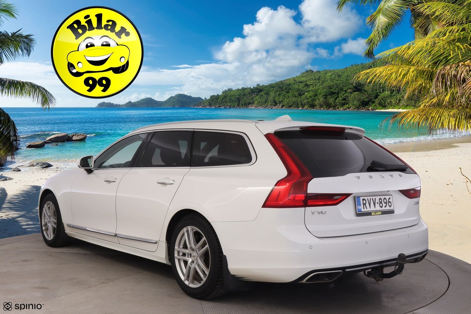 Volvo V90 2019 D3 AWD Business Inscription aut - | Sportti Nahkapenkit | Webasto | Vetokoukku | Pilot assist | P. Kamera |  ACC | Keyless GO | Puskurin alle taittuva vetokoukku | Ratinlämmitin |  Adapt LED
