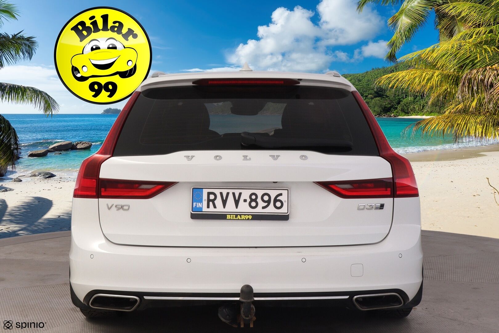 Volvo V90 2019 D3 AWD Business Inscription aut* Webasto / Vetokoukku / Pilot assist / P. Kamera / Sportti nahat / ACC / Keyless GO* - Suomi-auto / Puskurin alle taittuva vetokoukku / Ratinlämmitin / Adapt LED - HULLUT AVAJAISHULINAT KORKOTARJOUS 3,29 %