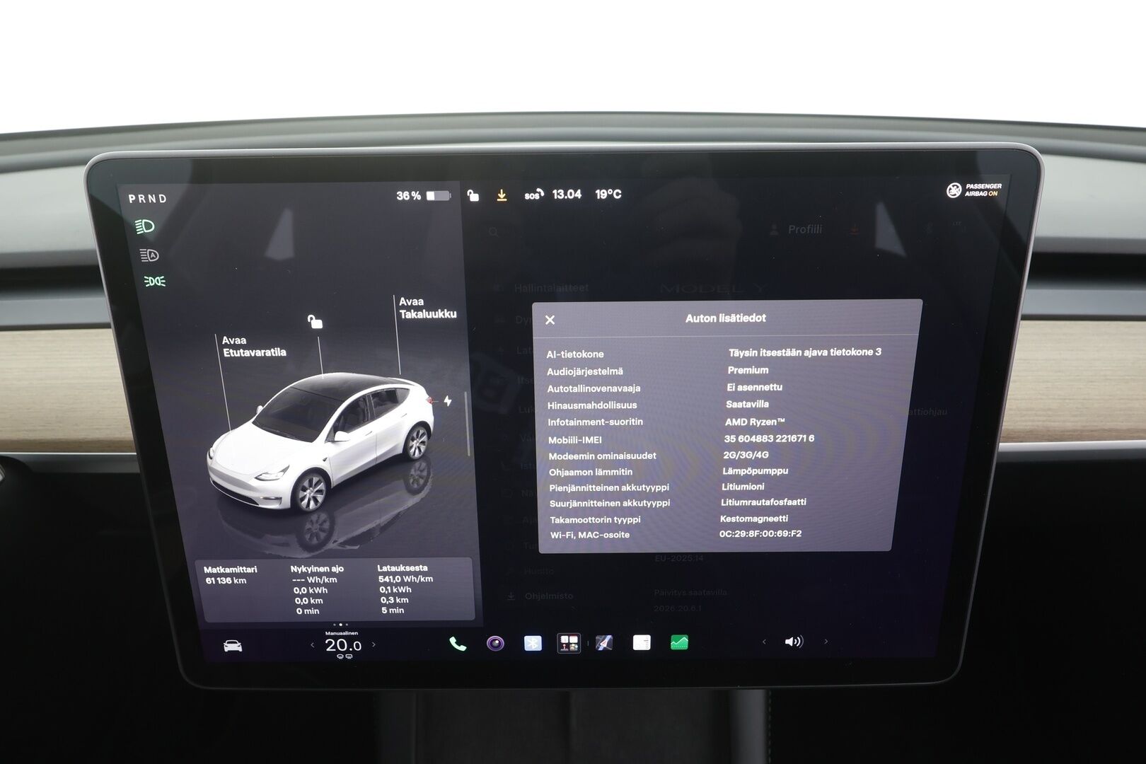 Tesla Model Y 2024 RWD - | ACC | Koukku | ALV | ILP | Ryzen | Matrix | Lasikatto | Premium Audio | Muistipenkki | Nahkasisusta | P.kamera | 1-om suomiauto | 2x renkaat aluin | 