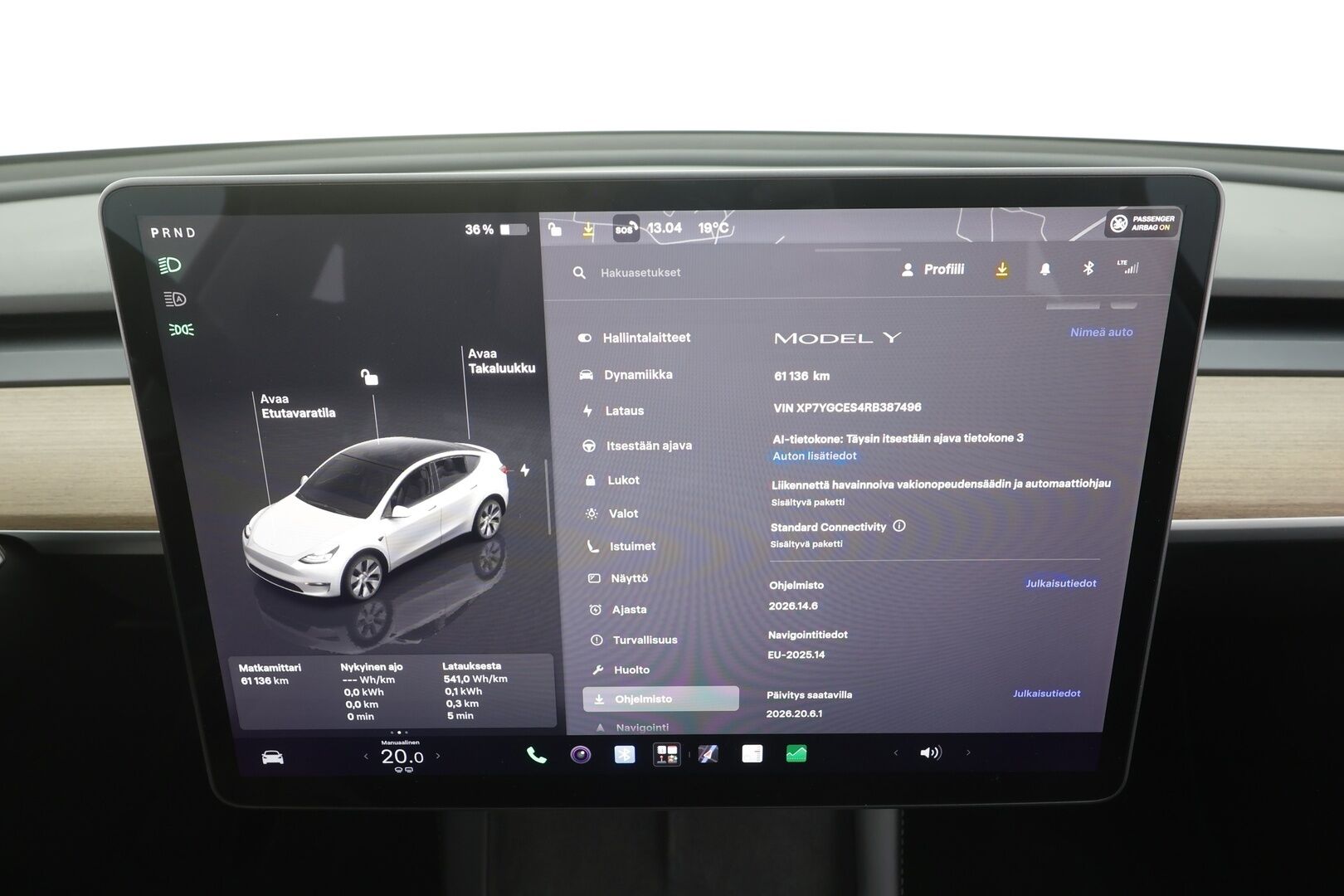 Tesla Model Y 2024 RWD - | ACC | Koukku | ALV | ILP | Ryzen | Matrix | Lasikatto | Premium Audio | Muistipenkki | Nahkasisusta | P.kamera | 1-om suomiauto | 2x renkaat aluin | 