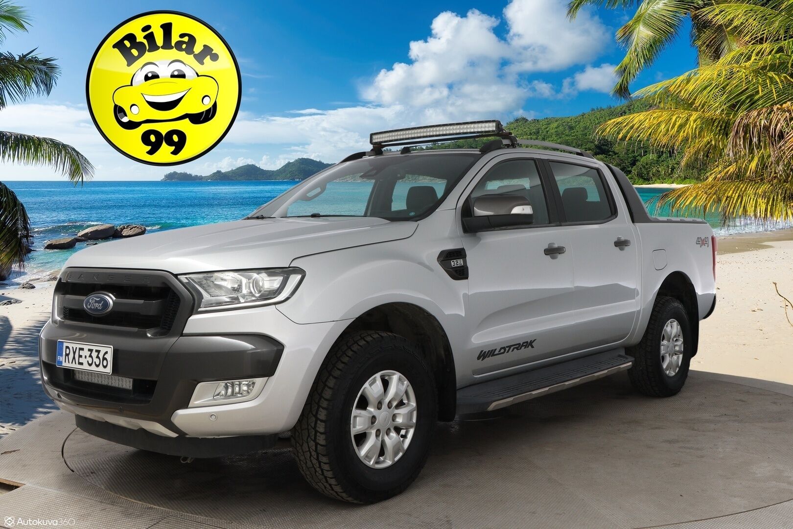 Ford Ranger 2017 Double Cab 3,2TDCi 200 hv A6 Wildtrak 4x4 - Webasto / Adapt.Vakkari / Peruutuskamera / Vetokoukku / Puolinahkasisusta / Lämpölasi / Kahdet hyvät renkaat!