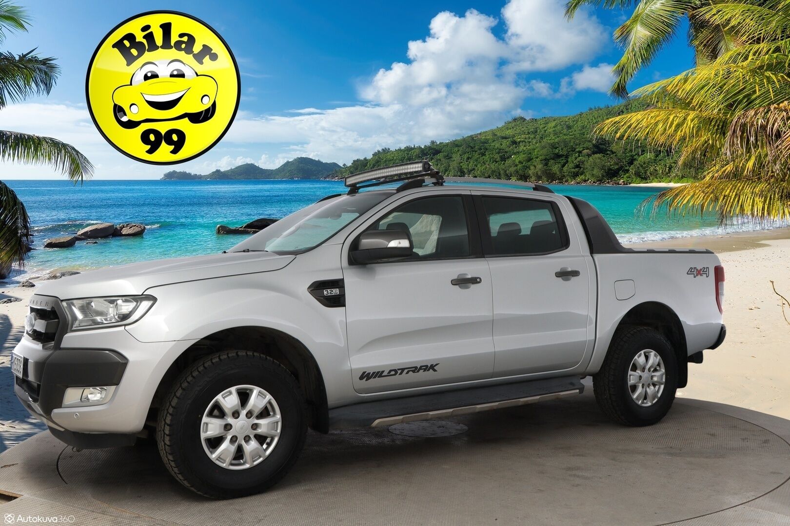 Ford Ranger 2017 Double Cab 3,2TDCi 200 hv A6 Wildtrak 4x4 - Webasto / Adapt.Vakkari / Peruutuskamera / Vetokoukku / Puolinahkasisusta / Lämpölasi / Kahdet hyvät renkaat!