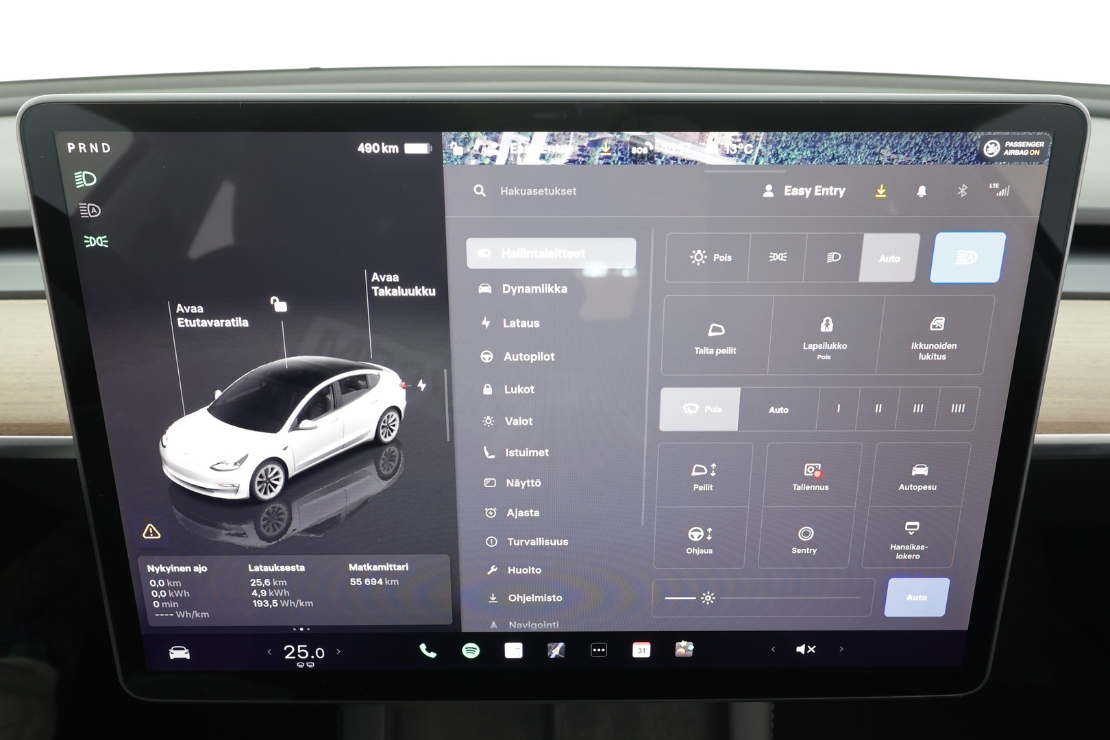 Tesla Model 3 2023 Long Range Dual Motor * Lasikatto / ILP / ACC / Matrix-LED / Muistipenkki / P.kamera / Premium Audio / Navi * - 2x Latauskaapelit - HULLUT AVAJAISHULINAT KORKOTARJOUS 3,29 %