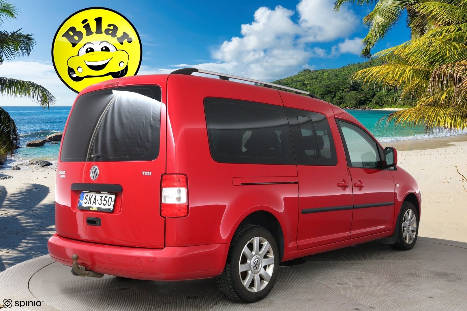 Volkswagen Caddy Maxi 2010 Life 1,9 TDI 77 kW DSG-autom. | Myydään huutokaupat.comissa | - | Koukku | Vakkari | 7P | Lohko | 2x Vanteet renkaineen |