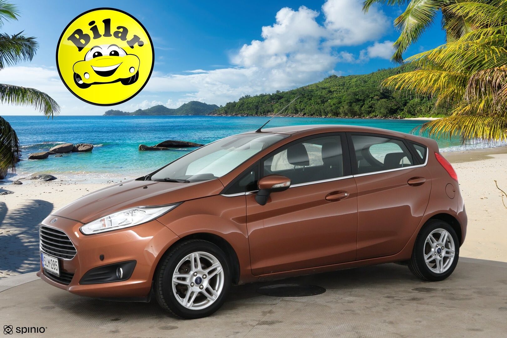 Ford Fiesta 2014 1,0 EcoBoost 100hv PowerShift Titanium A6 5-ovinen - | Kahdet hyvät renkaat! | Suomi-Auto | Ilmastointi | Vakkari | Erinomaiset huollot!