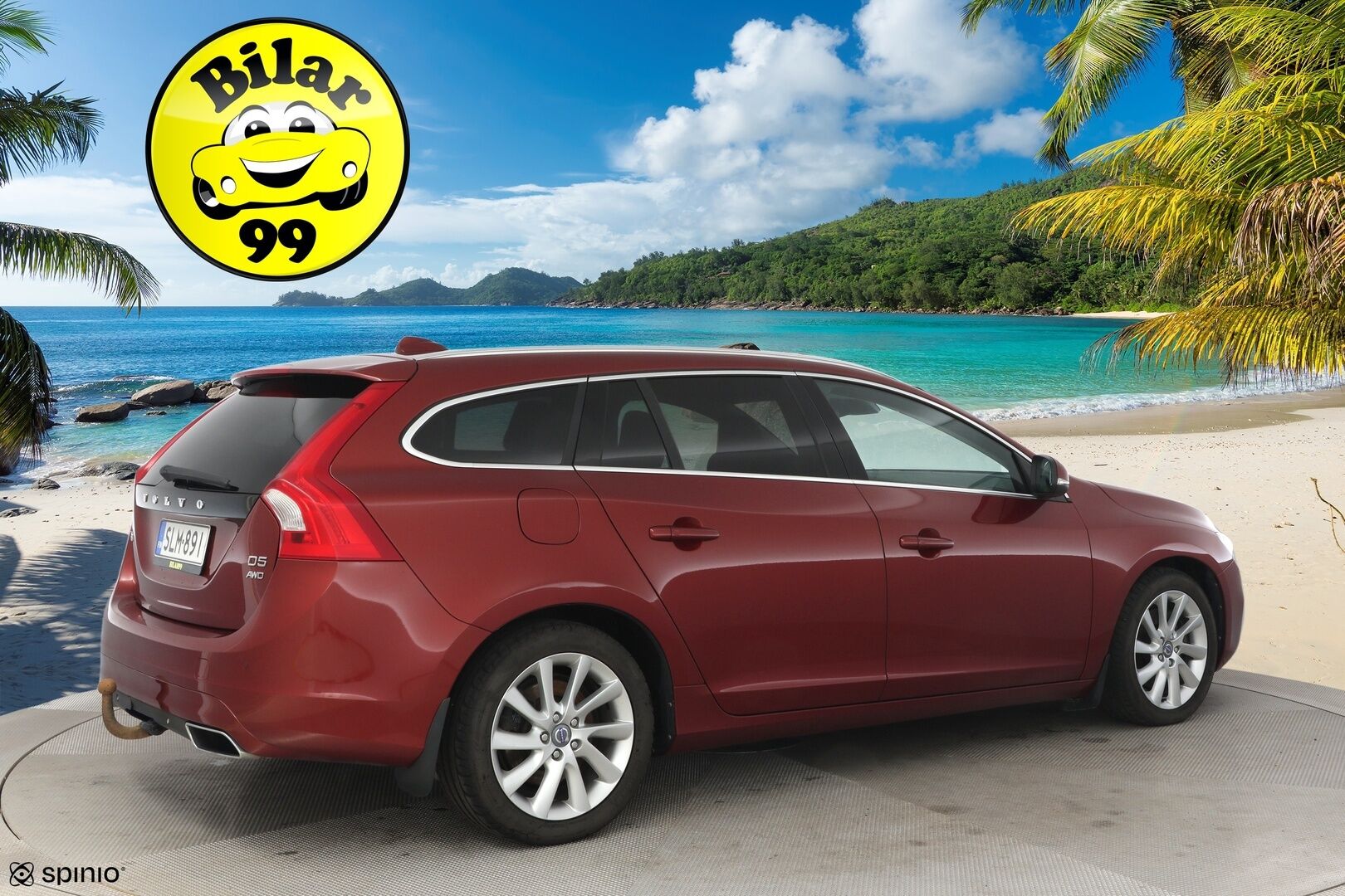 Volvo V60 2014 D5 AWD Summum Edition aut * ACC / Webasto / Digimittari / Koukku / Nahat * - Hyvä huoltohistoria / Huollettu 7/2025 / Suomi-auto
