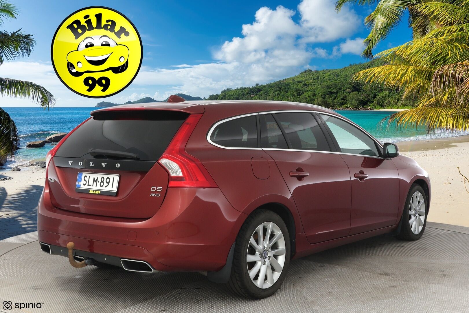Volvo V60 2014 D5 AWD Summum Edition aut * ACC / Webasto / Digimittari / Koukku / Nahat * - Hyvä huoltohistoria / Huollettu 7/2025 / Suomi-auto