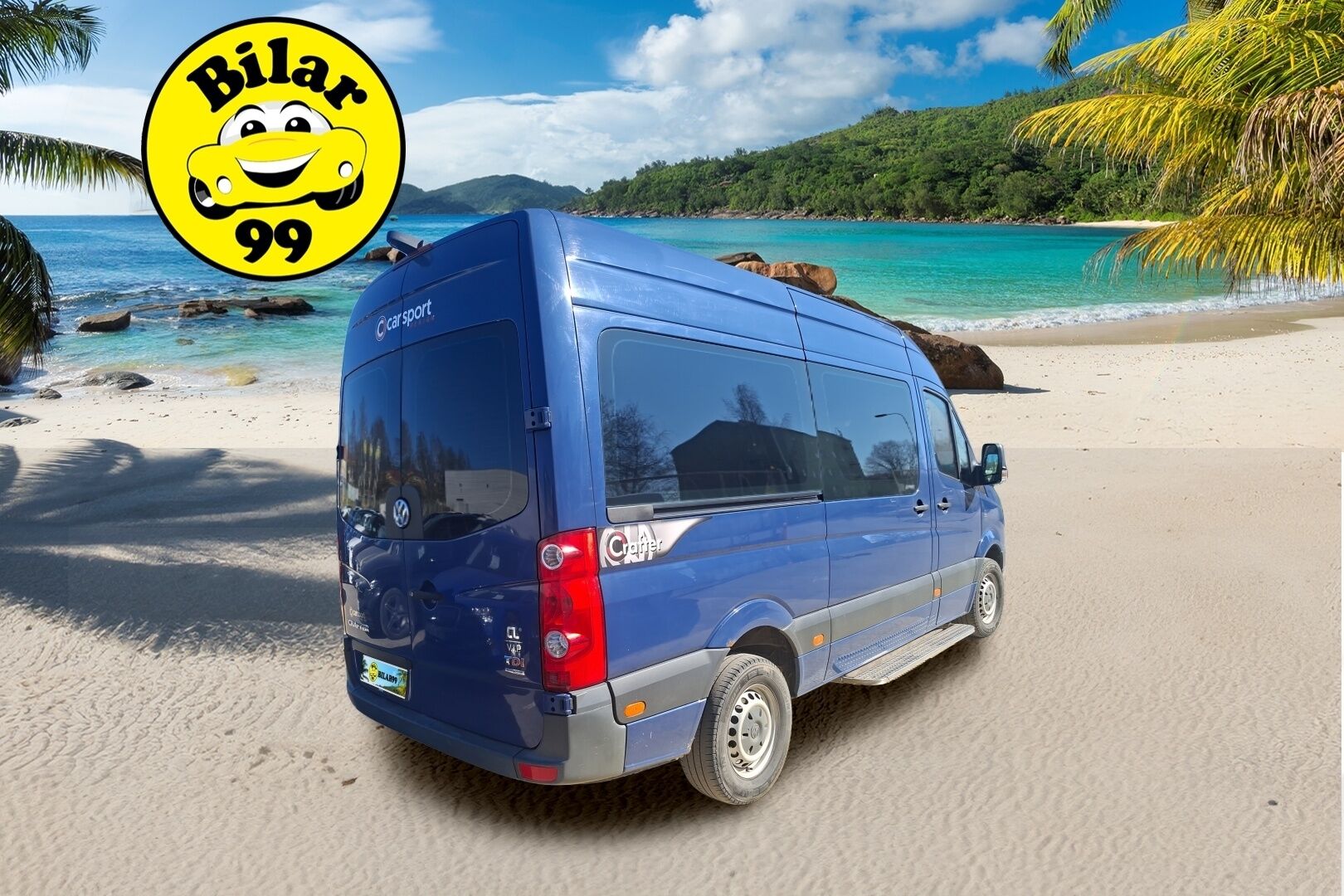 Volkswagen Crafter 2015 35 Kombi 2,0 TDI 120 kW, 3665, 2-0-0-0 / 9-p / Carsportin sisusta! / Webasto / Hihna vaihdettu 196tkm / 2x Renkaat - Ainutlaatuinen yksilö hyvällä historialla matkalla myymälään! - HULLUT AVAJAISHULINAT KORKOTARJOUS 3,29 %