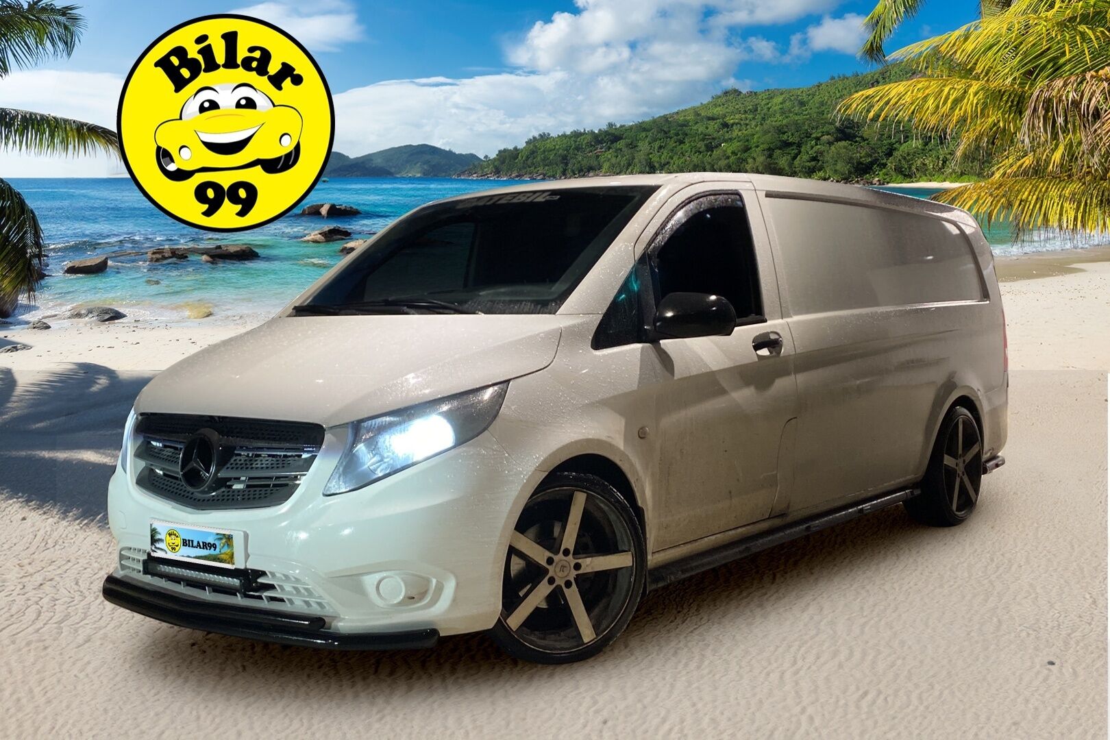 Mercedes-Benz Vito 2015 116CDI pitkä A3 ** Suomiauto / Webasto / Peruutuskamera / Vetokoukku / Vakkari / Pariovet takana ** - *Massasta erottuva yksilö! /Tähtikatto / 20" Rautamon vanteet / Äänieristetty / Hifejä päivitetty* - Osta nyt, maksa vasta ensi vuonna