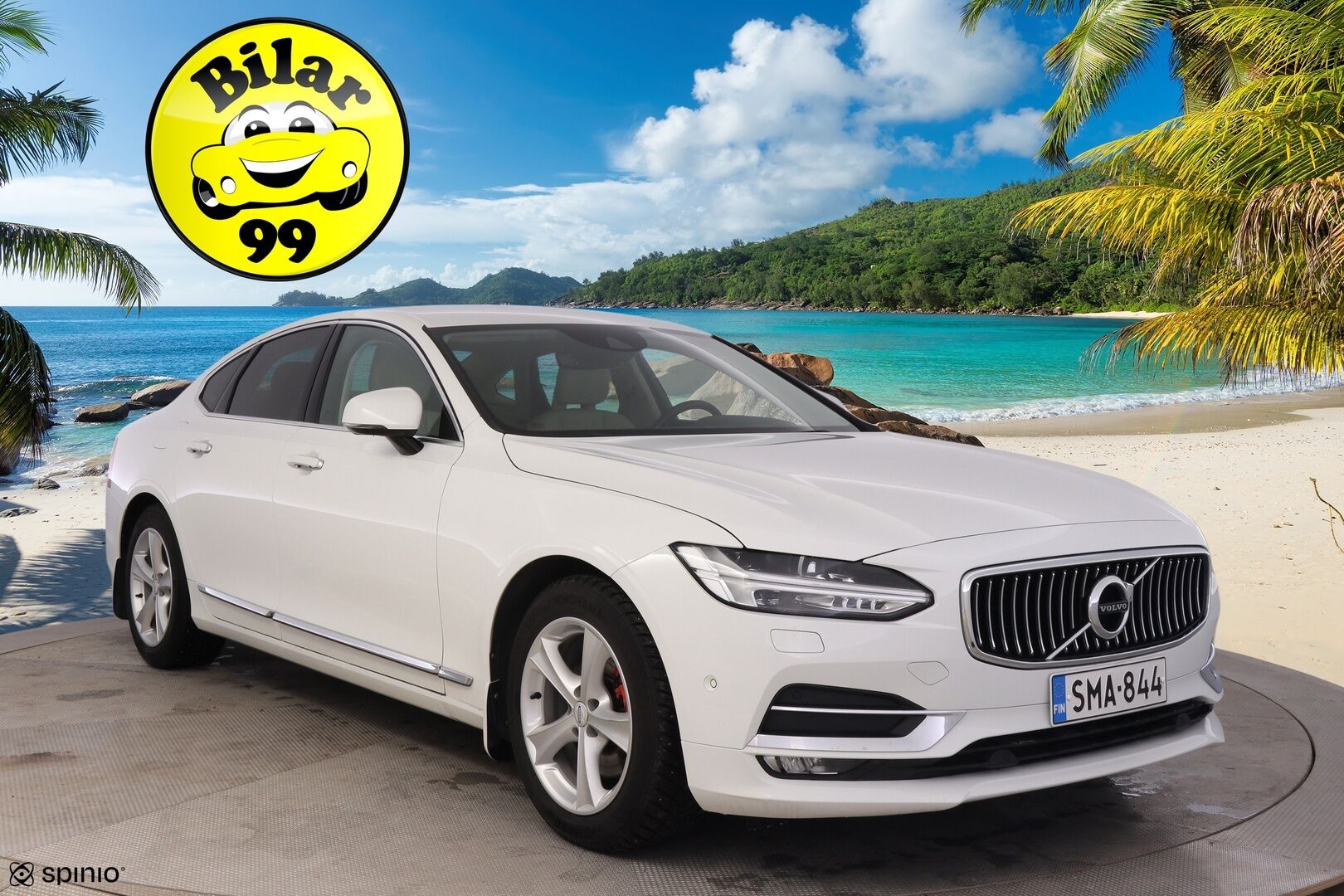 Volvo S90 2017 D3 Inscription aut *ACC  / HUD / Webasto / PIlot assit / Muisti sportti nahat /  P. tutkat / High Perfomance Audio* - Ei AdBlue / Adapt. vak / Kattava huoltohistoria / 2x Alkuperäiset Volvon alumiinivanteet - HULLUT AVAJAISHULINAT KORKOTARJOUS 3,29 %