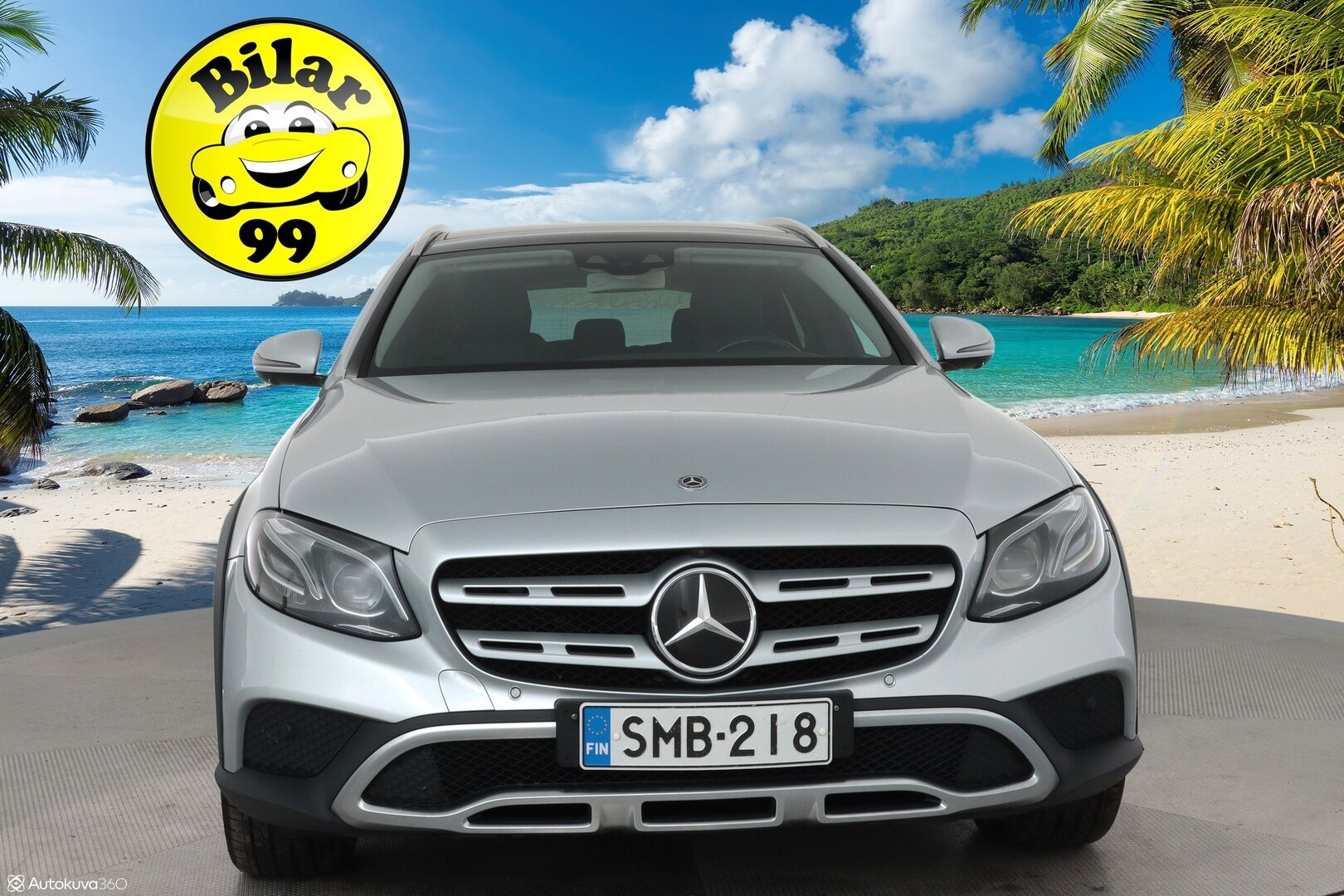 Mercedes-Benz E 2017 220 d 4Matic T A All-Terrain **HUD / Distronic+ / Panorama / Webasto / Ilma-alusta / Multibeam LED / Koukku** - 3,99 % KORKOTARJOUS TÄHÄN AUTOON - Huippuvarusteet! / 360 Kamera / Keyless / Apple&Android / Sporttipenkit