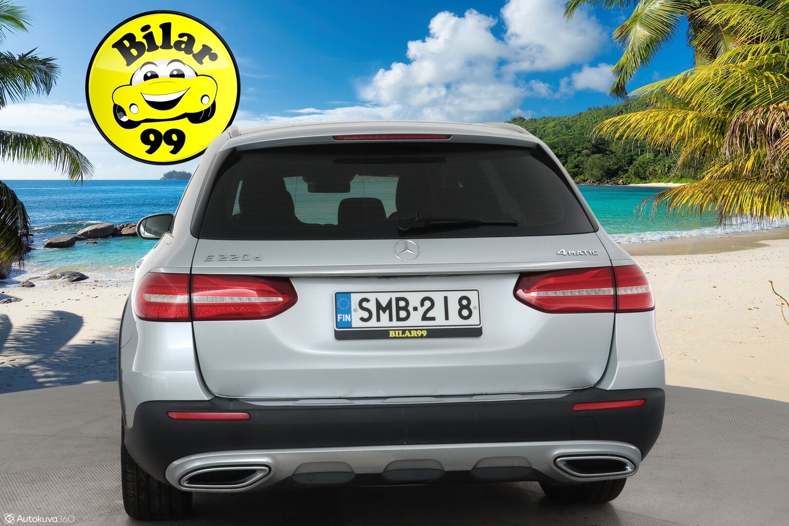 Mercedes-Benz E 2017 220 d 4Matic T A All-Terrain **HUD / Distronic+ / Panorama / Webasto / Ilma-alusta / Multibeam LED / Koukku** - 3,99 % KORKOTARJOUS TÄHÄN AUTOON - Huippuvarusteet! / 360 Kamera / Keyless / Apple&Android / Sporttipenkit