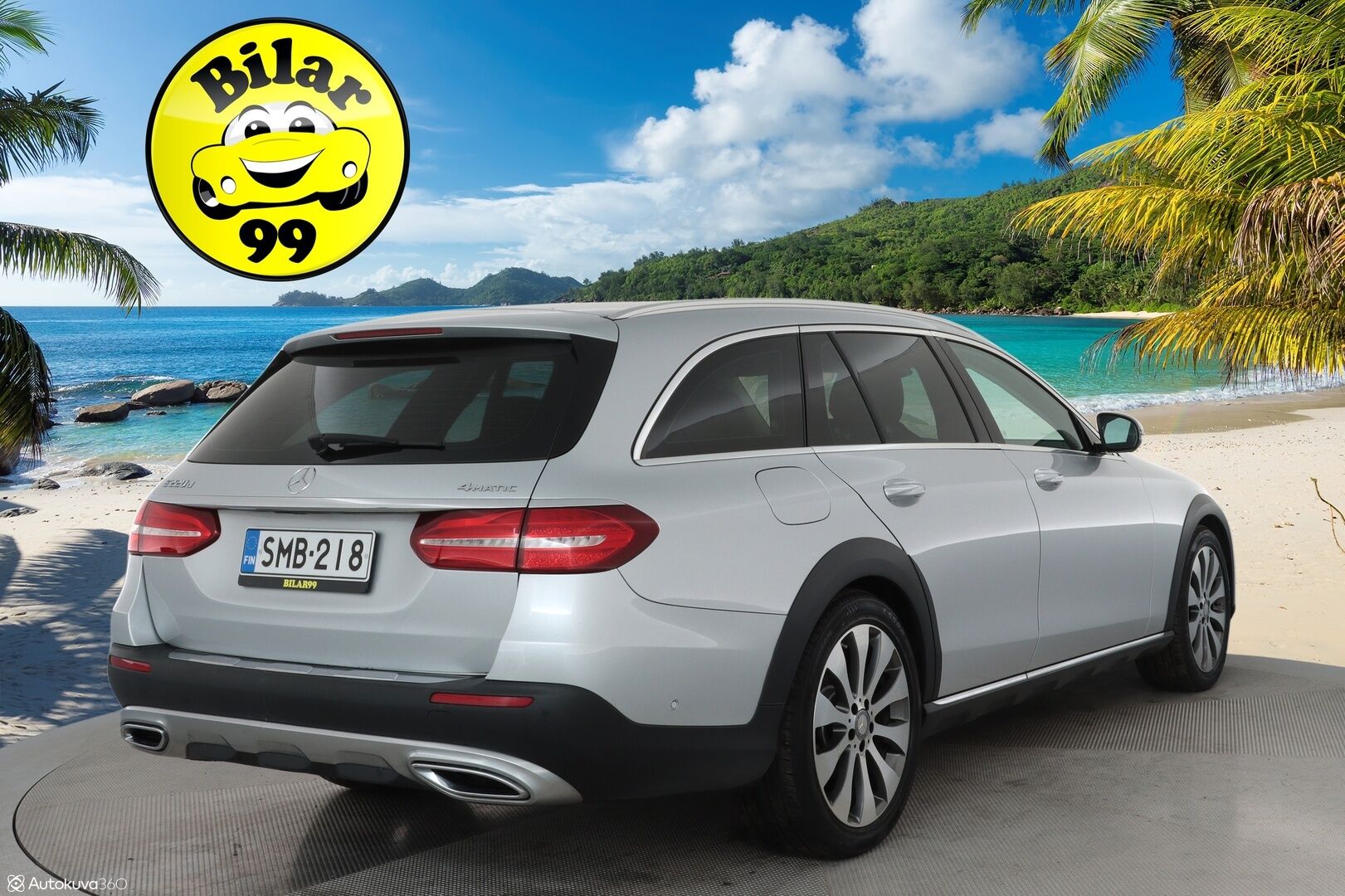 Mercedes-Benz E 2017 220 d 4Matic T A All-Terrain **HUD / Distronic+ / Panorama / Webasto / Ilma-alusta / Multibeam LED / Koukku** - 3,99 % KORKOTARJOUS TÄHÄN AUTOON - Huippuvarusteet! / 360 Kamera / Keyless / Apple&Android / Sporttipenkit