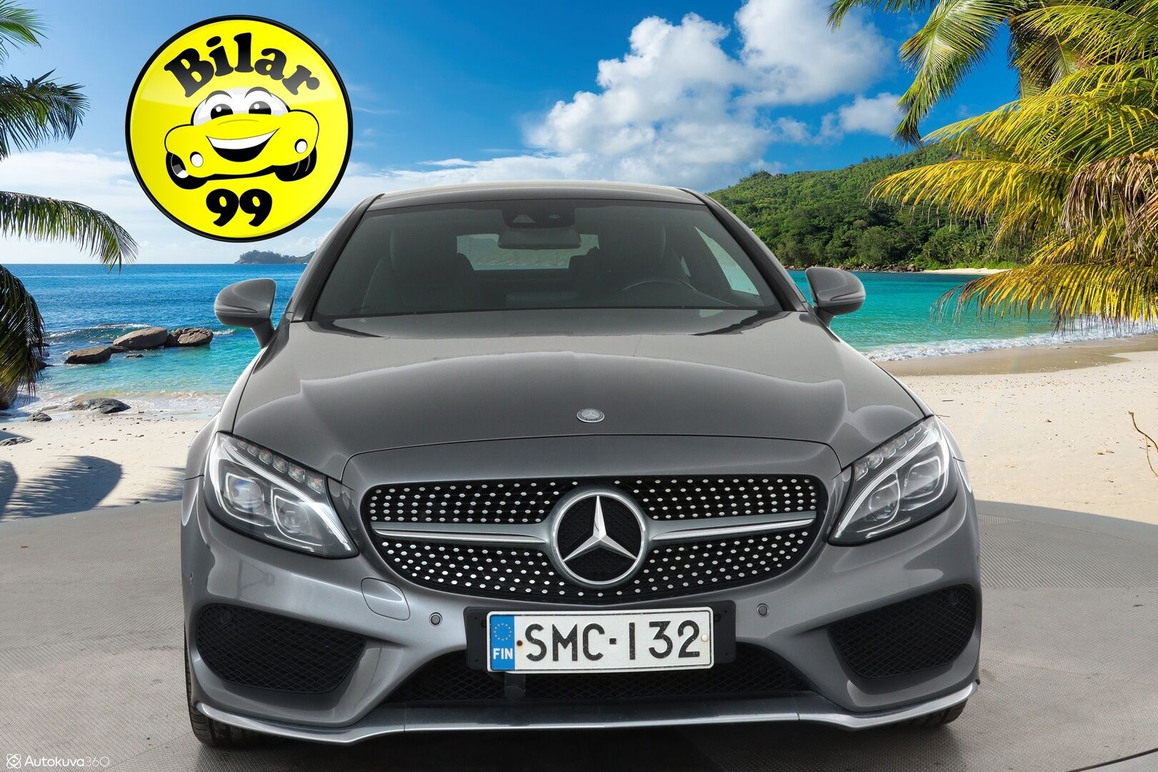 Mercedes-Benz C 2017 200 Coupé 4Matic A Business AMG ** Panorama / ILS LED / Sporttipenkit / Lohko / Vakkari / P.tutkat ** - Suomi-auto / Kahdet renkaat