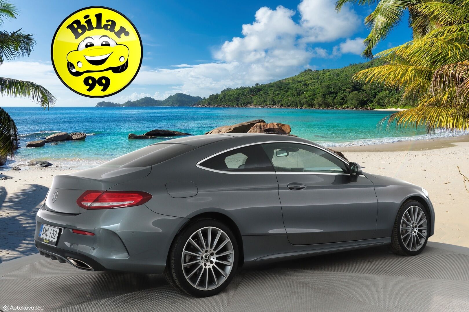 Mercedes-Benz C 2017 200 Coupé 4Matic A Business AMG ** Panorama / ILS LED / Sporttipenkit / Lohko / Vakkari / P.tutkat ** - Suomi-auto / Kahdet renkaat