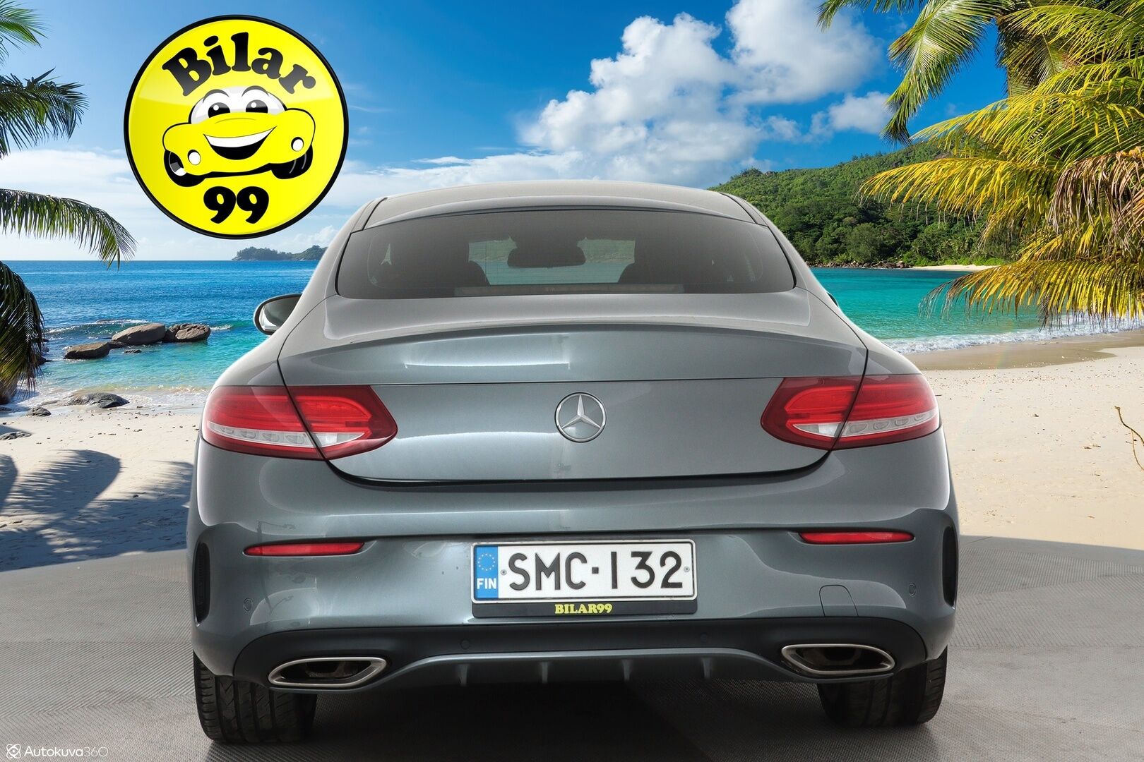 Mercedes-Benz C 2017 200 Coupé 4Matic A Business AMG ** Panorama / ILS LED / Sporttipenkit / Lohko / Vakkari / P.tutkat ** - Suomi-auto / Kahdet renkaat