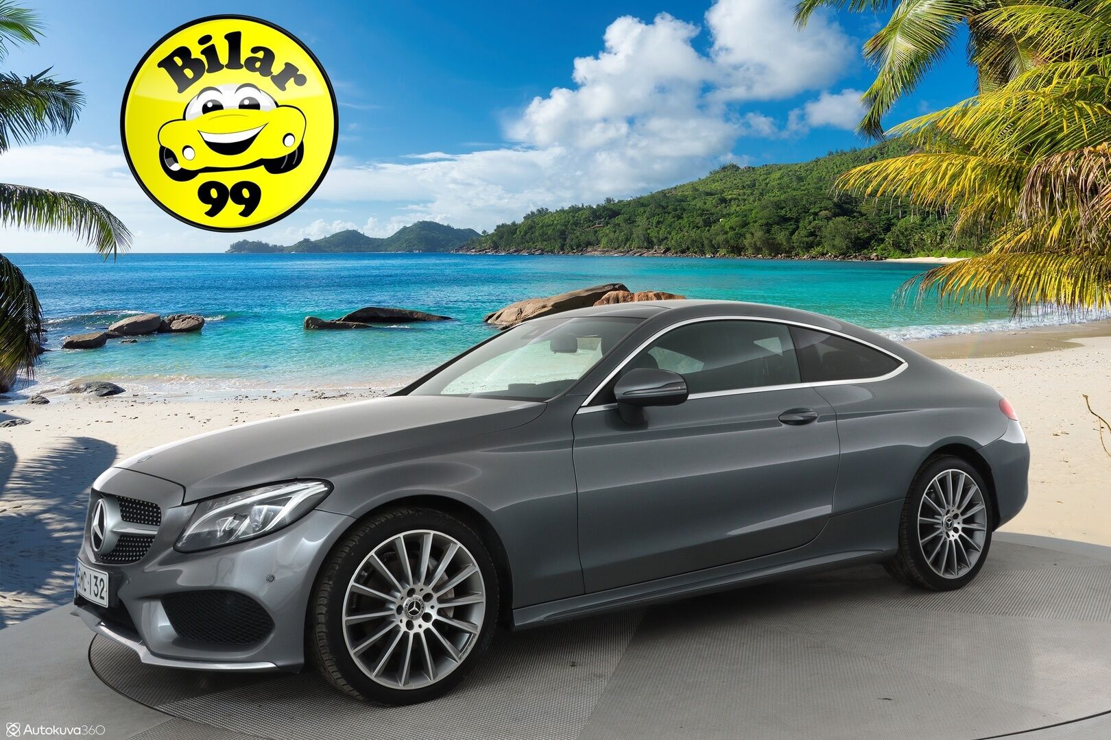Mercedes-Benz C 2017 200 Coupé 4Matic A Business AMG ** Panorama / ILS LED / Sporttipenkit / Lohko / Vakkari / P.tutkat ** - Suomi-auto / Kahdet renkaat