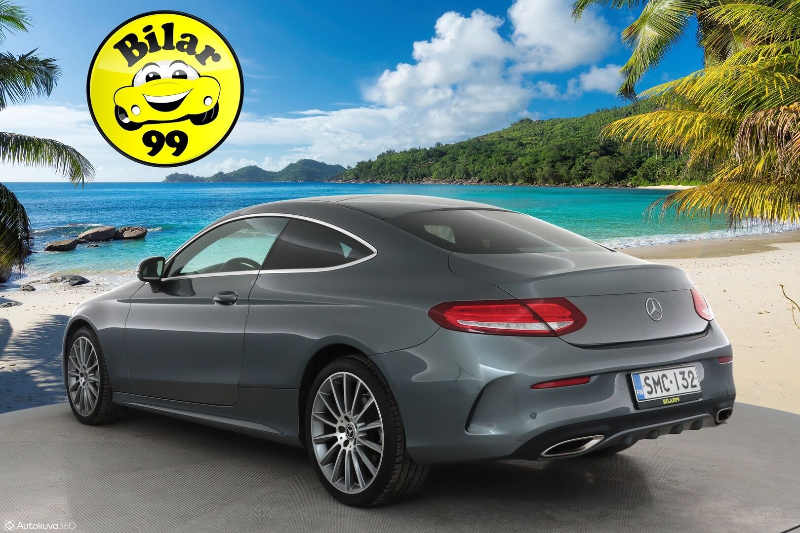 Mercedes-Benz C 2017 200 Coupé 4Matic A Business AMG ** Panorama / ILS LED / Sporttipenkit / Lohko / Vakkari / P.tutkat ** - Suomi-auto / Kahdet renkaat