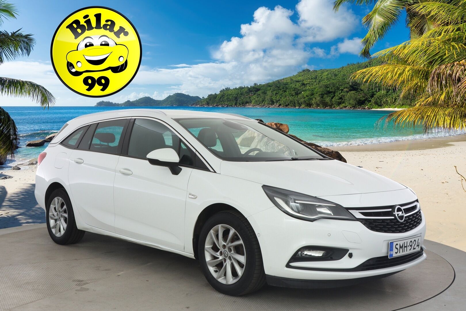 Opel Astra 2017 Sports Tourer Innovation 1,0 Turbo Start/Stop 77kW  *P-Kamera / BLIS / Kaistavahti / Navi / Keyless / Sähkökontti * - * Suomi-auto / Säännölliset huollot / Kustannustehokas *