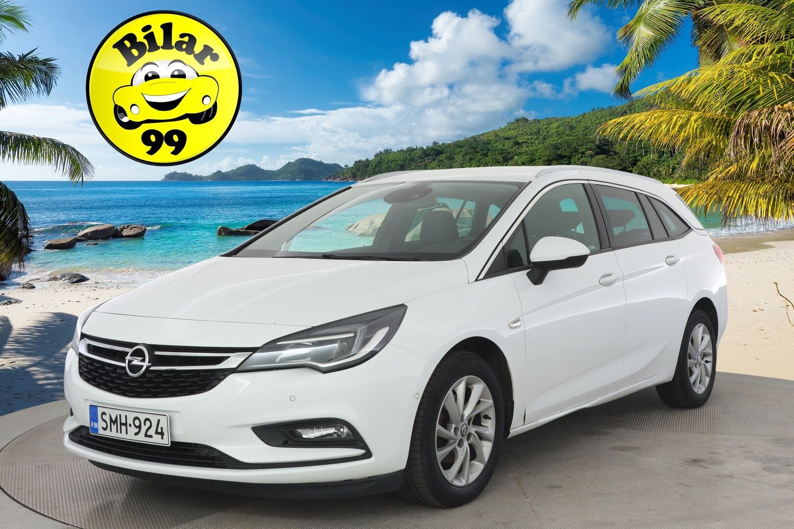 Opel Astra 2017 Sports Tourer Innovation 1,0 Turbo Start/Stop 77kW  *P-Kamera / BLIS / Kaistavahti / Navi / Keyless / Sähkökontti * - * Suomi-auto / Säännölliset huollot / Kustannustehokas *