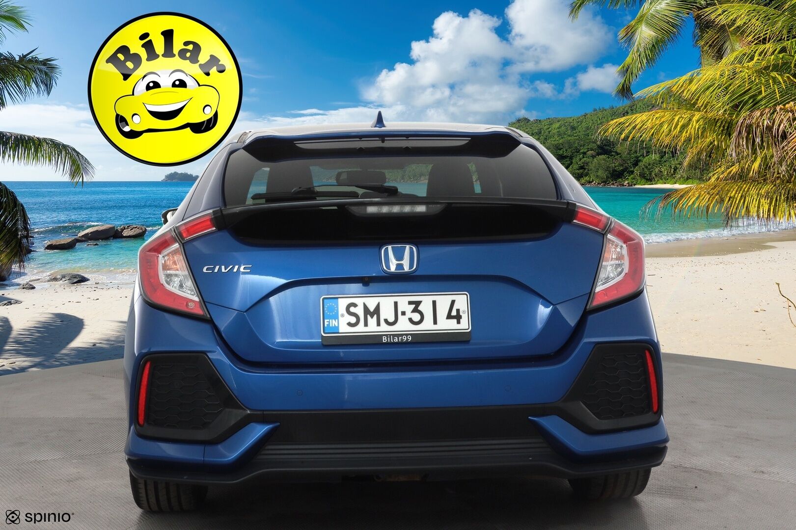 Honda Civic 2017 HB 129 hv Sport Premium AT - | ACC | Kattoluukku | Nahkaverhoilu | Koukku | LED | Lane Assist | BSM | Navi | Apple & Android | Keyless | P.kamera | Lohko+sisälämmitin | 2x renkaat aluin |