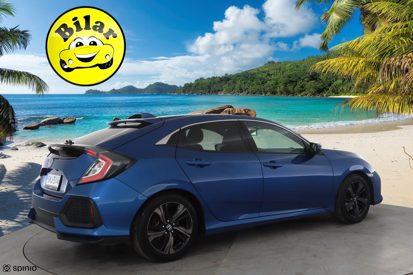 Honda Civic 2017 HB 129 hv Sport Premium AT - | ACC | Kattoluukku | Nahkaverhoilu | Koukku | LED | Lane Assist | BSM | Navi | Apple & Android | Keyless | P.kamera | Lohko+sisälämmitin | 2x renkaat aluin |