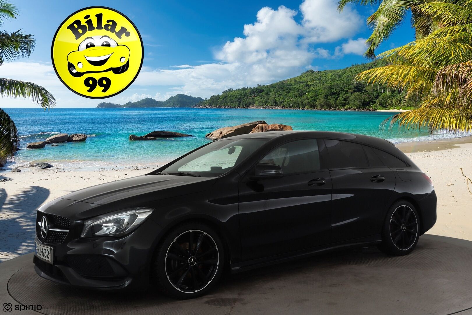Mercedes-Benz CLA 2017 200 A Shooting Brake Business AMG * Koukku / LED / P.Kamera / Sisätilanlämmitin / Sportpenkki Muistilla * - Lasikattoluukku / Kahdet renkaat aluvanteilla