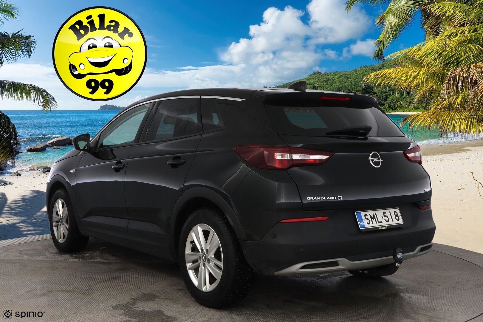 Opel Grandland X 2018 Innovation 1,2 Turbo ECOTEC Start/Stop 96 kW MT6 * Suomiauto / Vetokoukku / Lasikatto / BLIS / Lämm.Tuulilasi / Peruutustutkat - 2x Renkaat  / Jakopää tehty / Särmä huoltohistoria / Lohko & Sisäpistoke - HULLU BLACKWEEK KORKOTARJOUS 2,49%