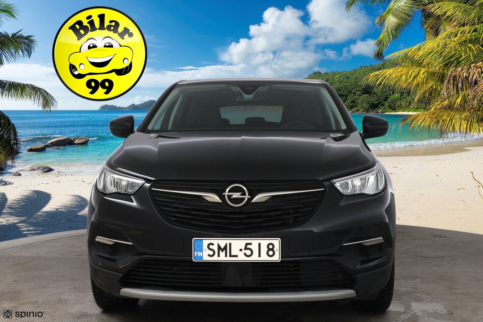 Opel Grandland X 2018 Innovation 1,2 Turbo ECOTEC Start/Stop 96 kW MT6 * Suomiauto / Vetokoukku / Lasikatto / BLIS / Lämm.Tuulilasi / Peruutustutkat - 2x Renkaat  / Jakopää tehty / Särmä huoltohistoria / Lohko & Sisäpistoke - HULLU BLACKWEEK KORKOTARJOUS 2,49%