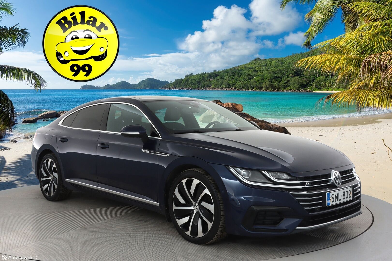 Volkswagen Arteon 2018 R-Line TSI  4MOTION DSG-autom - **Lasikattoluukko / 360° Kamera / Webasto / Koukku / Matrix-LED / DYNaudio**
