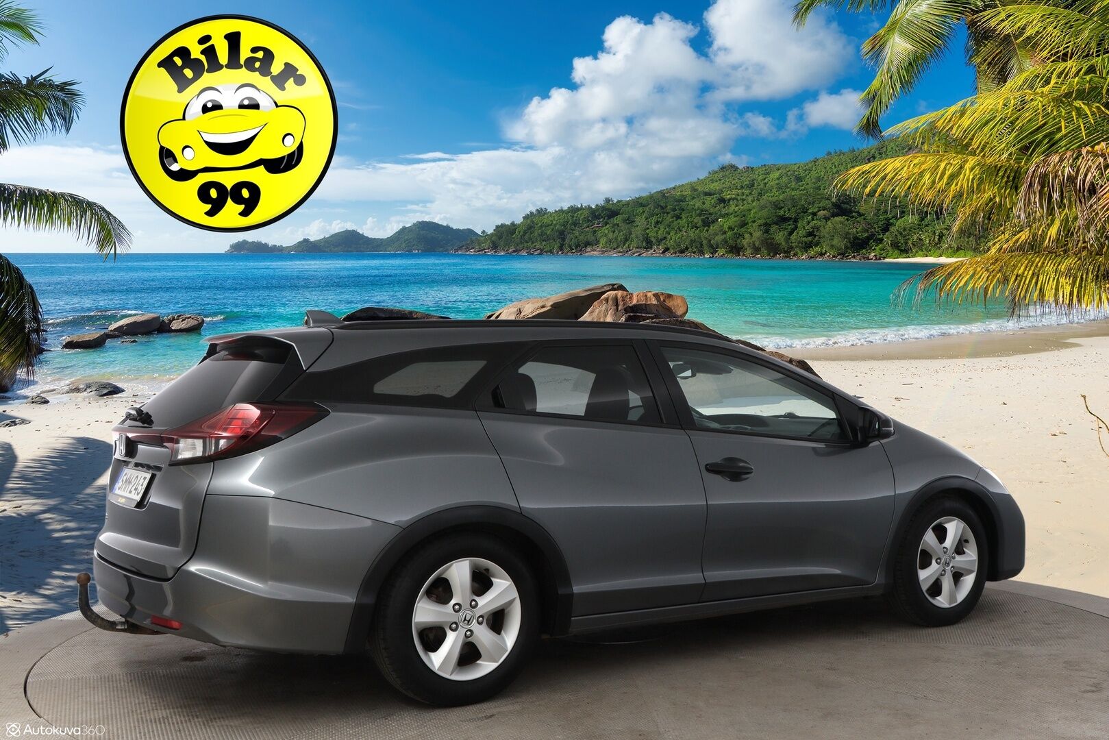 Honda Civic 2018 Tourer 1,8 Sport MT - Suomiauto / Peruutuskamera / BLIS / Navigointi / Lohko & Sisäpistoke / Vetokoukku / Hiljattain huollettu ja katsastettu!