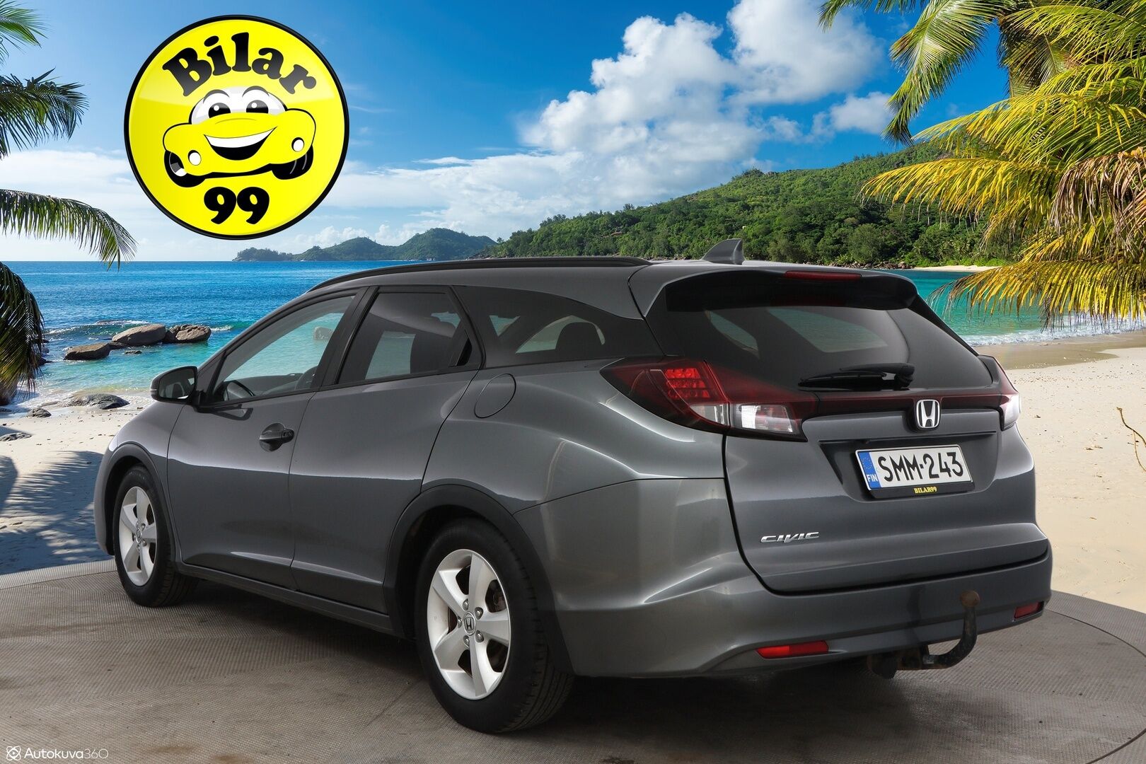 Honda Civic 2018 Tourer 1,8 Sport MT - Suomiauto / Peruutuskamera / BLIS / Navigointi / Lohko & Sisäpistoke / Vetokoukku / Hiljattain huollettu ja katsastettu!