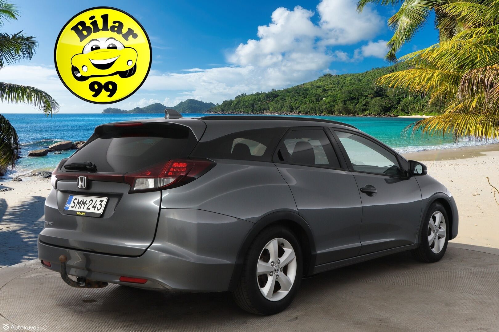 Honda Civic 2018 Tourer 1,8 Sport MT - Suomiauto / Peruutuskamera / BLIS / Navigointi / Lohko & Sisäpistoke / Vetokoukku / Hiljattain huollettu ja katsastettu!