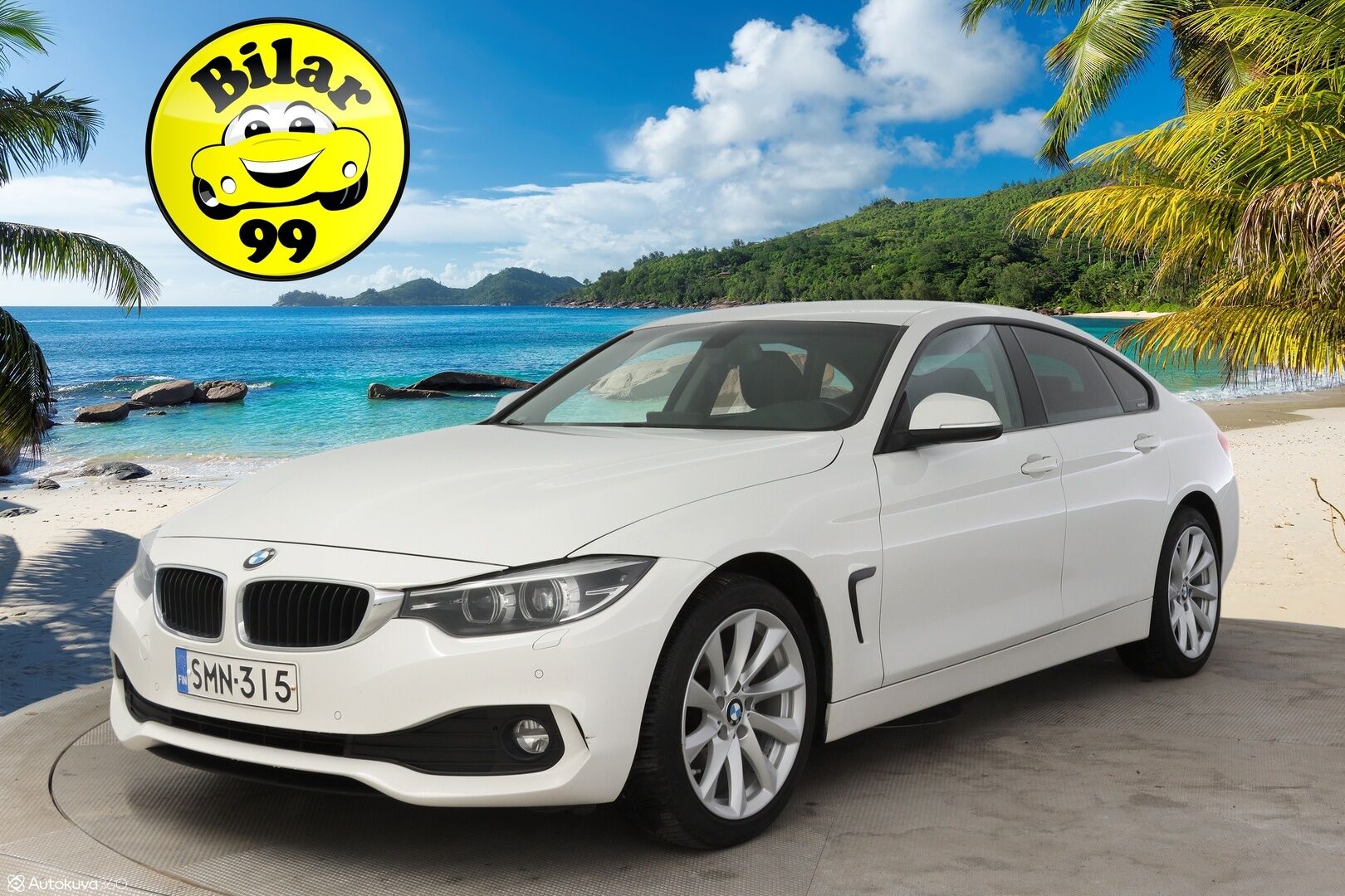 BMW 420 2018 F36 Gran Coupe 420d A xDrive Business Exclusive Edition ** Suomiauto / Webasto / Hifit / Prof.navi / Ratinlämmitys / Sportnahat ** - * Siistikuntoinen, hyvin huollettu yksilö! / Webasto puhelinohjauksella / Kahdet renkaat vanteilla *
