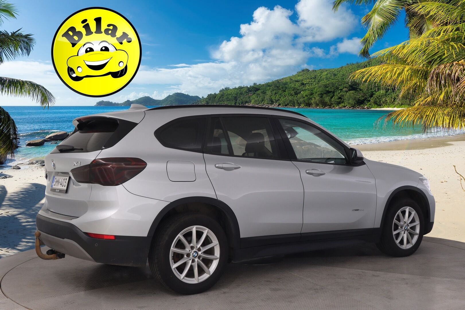 BMW X1 2018 F48 sDrive18d A Business Automatic Edition - Nahkapenkit | Vetokoukku | Vakkari | Suomi-auto | Tutkat | Glacier Silver | 2x renkaat&alumiinivanteet | Juuri Huollettu 
