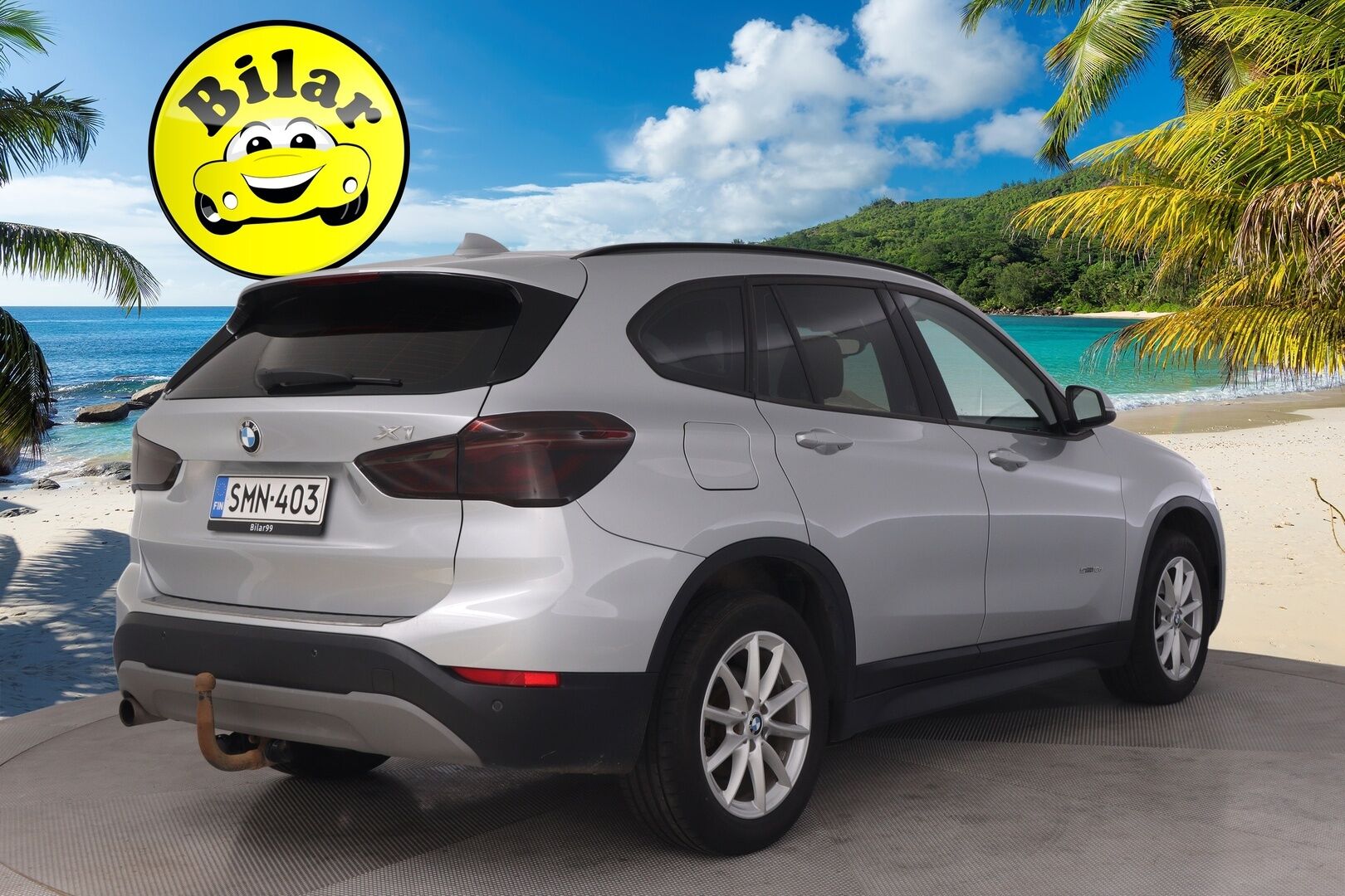BMW X1 2018 F48 sDrive18d A Business Automatic Edition - Nahkapenkit | Vetokoukku | Vakkari | Suomi-auto | Tutkat | Glacier Silver | 2x renkaat&alumiinivanteet | Juuri Huollettu 