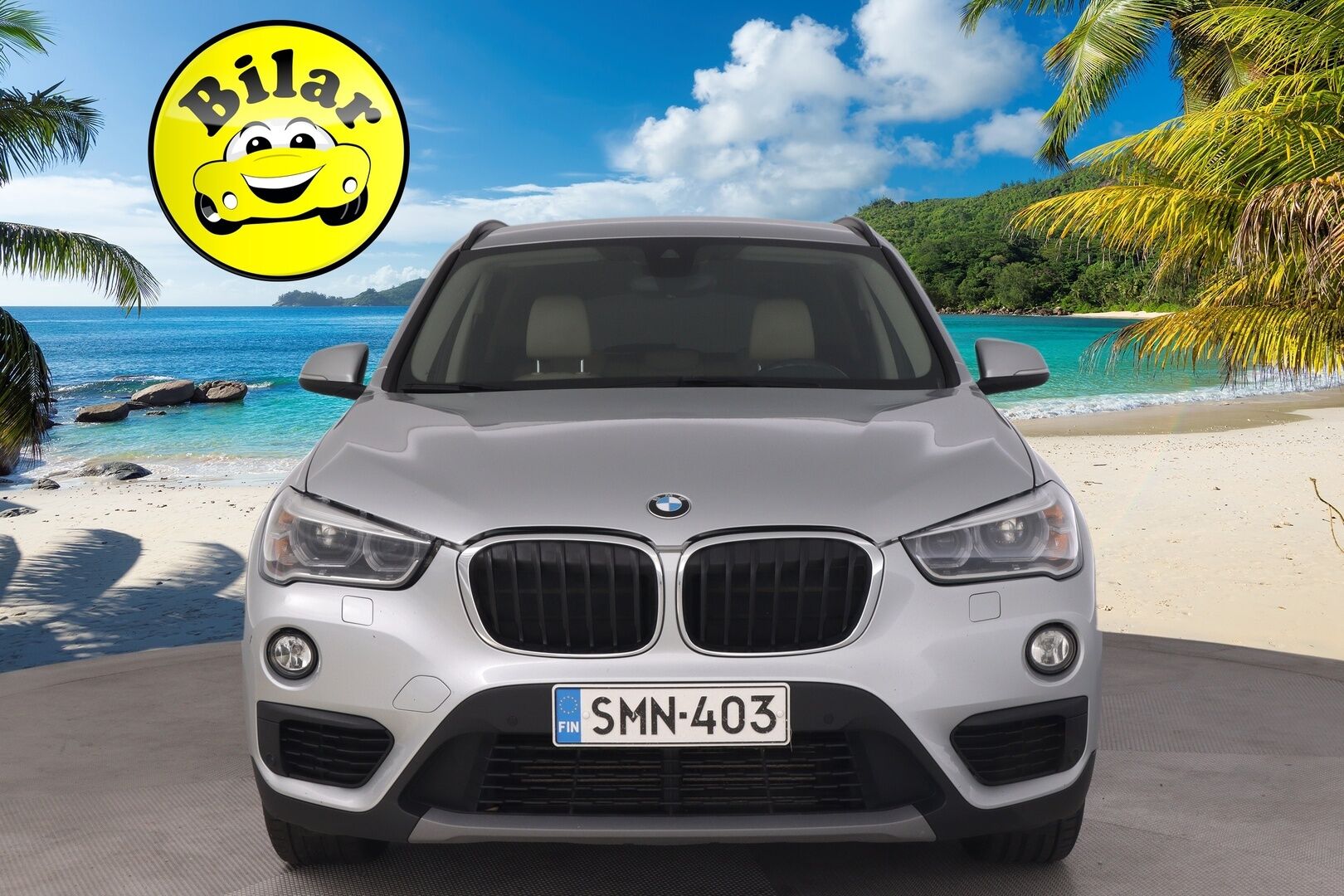 BMW X1 2018 F48 sDrive18d A Business Automatic Edition - Nahkapenkit | Vetokoukku | Vakkari | Suomi-auto | Tutkat | Glacier Silver | 2x renkaat&alumiinivanteet | Juuri Huollettu 