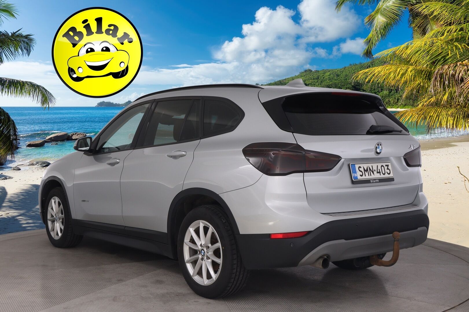BMW X1 2018 F48 sDrive18d A Business Automatic Edition - Nahkapenkit | Vetokoukku | Vakkari | Suomi-auto | Tutkat | Glacier Silver | 2x renkaat&alumiinivanteet | Juuri Huollettu 