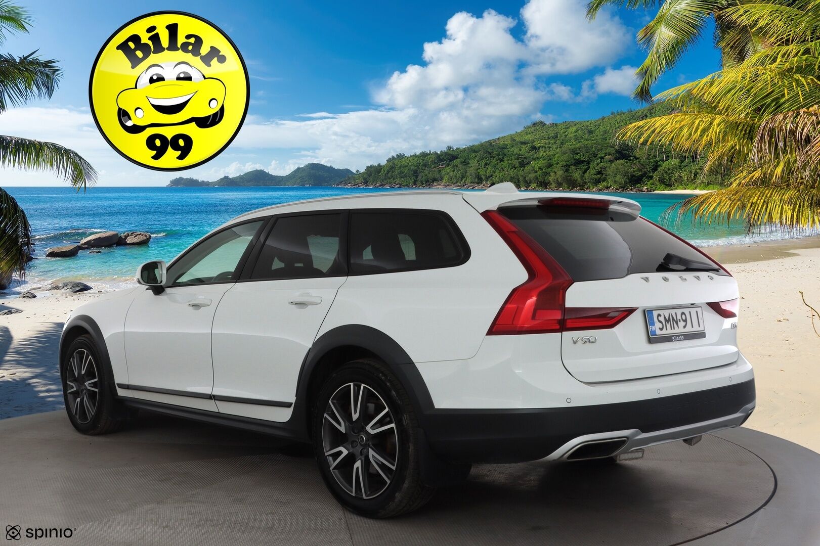 Volvo V90 CROSS COUNTRY 2018 D5 AWD Pro aut * ACC / HUD / P.kamera / Full LED / Navi / Muistipenkki / Koukku / Vaaleat nahat / KeylessGo * - 1.Om Suomi-auto / Kahdet renkaat aluvanteilla / Merkkihuollettu - HULLU BLACKWEEK KORKOTARJOUS 2,49%