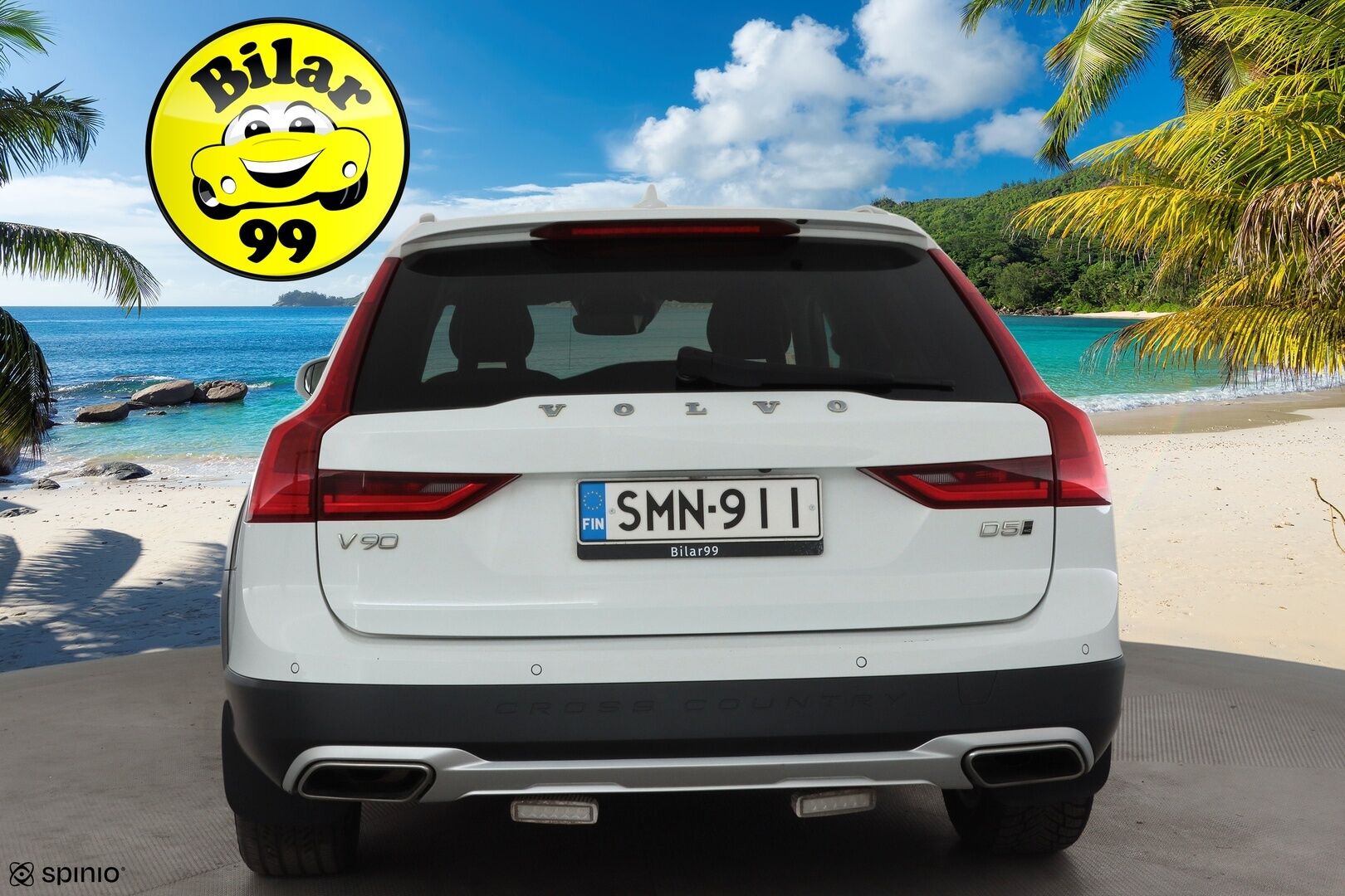 Volvo V90 CROSS COUNTRY 2018 D5 AWD Pro aut * ACC / HUD / P.kamera / Full LED / Navi / Muistipenkki / Koukku / Vaaleat nahat / KeylessGo * - 1.Om Suomi-auto / Kahdet renkaat aluvanteilla / Merkkihuollettu